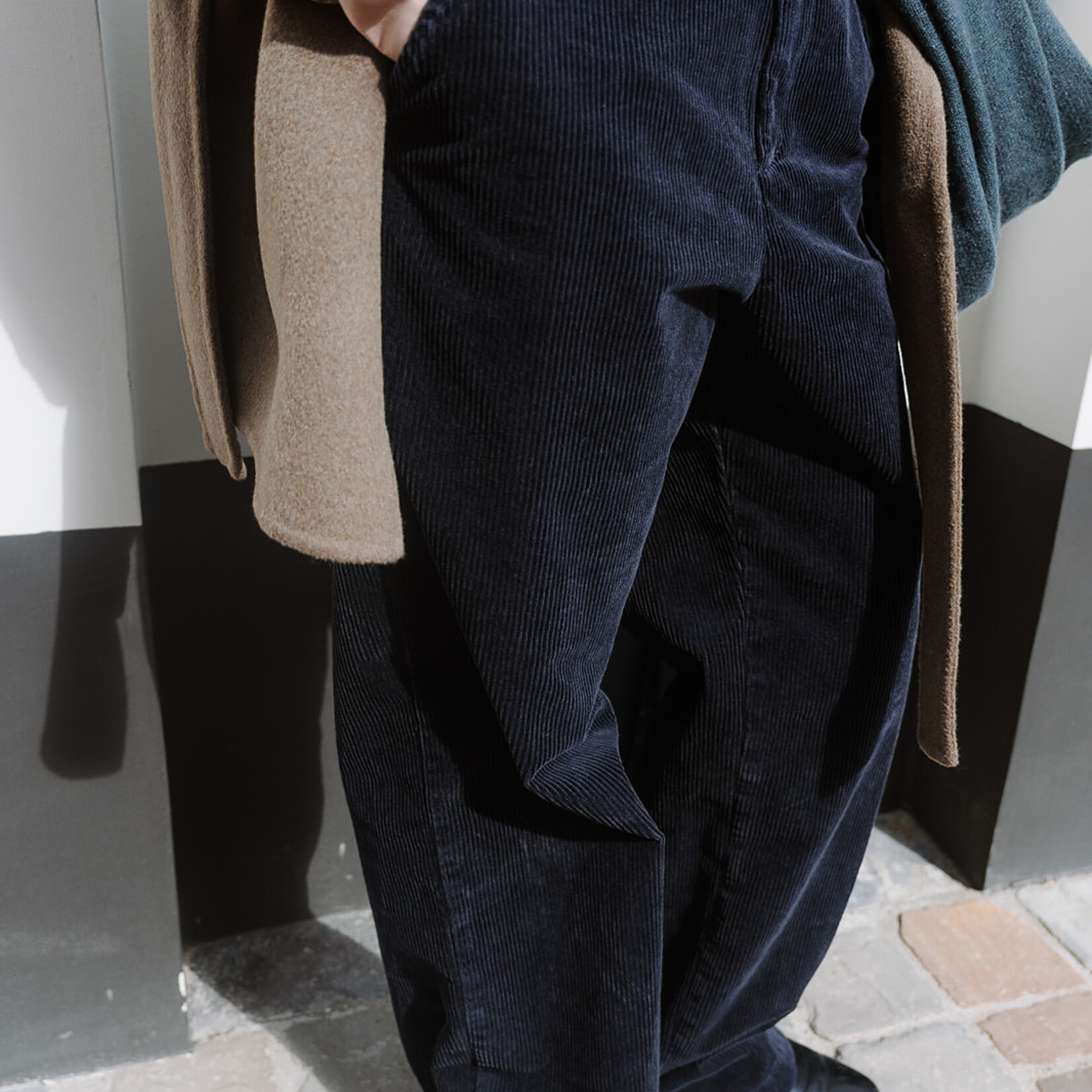 Barena Venezia Corduroy Trousers Ida Cinquecento (Navy Blue)