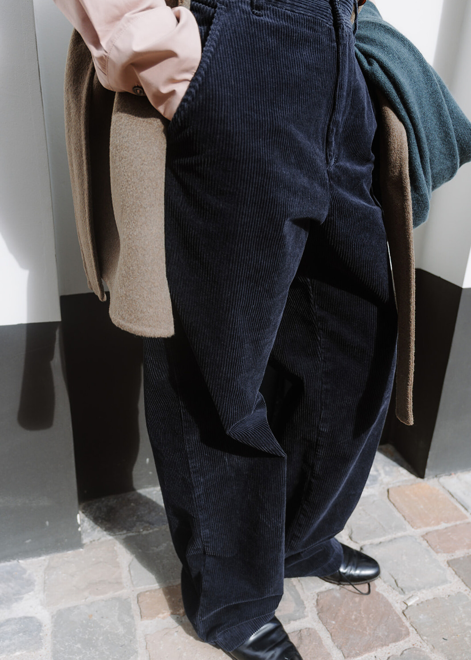 Barena Venezia Corduroy Trousers Ida Cinquecento (Navy Blue)