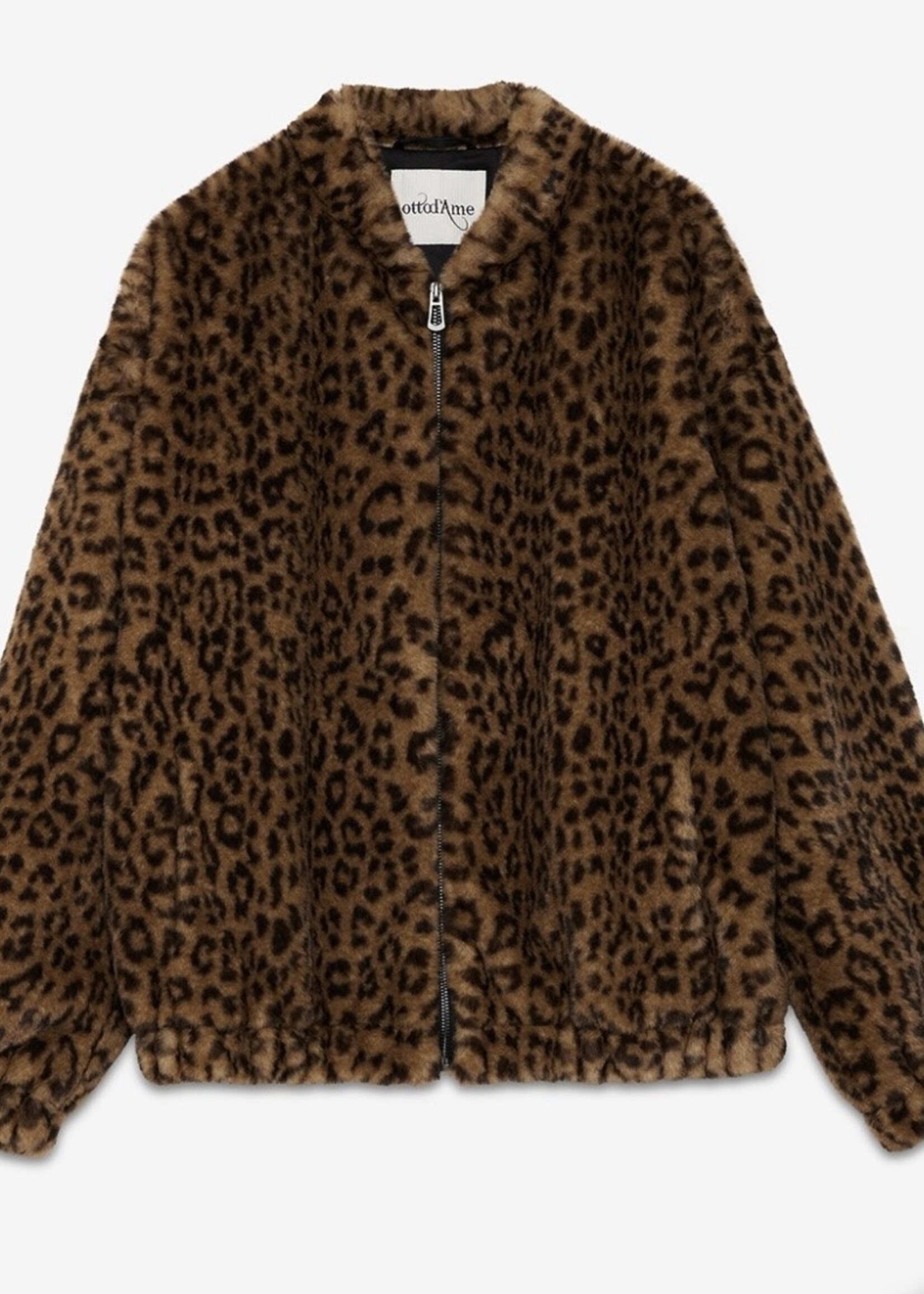 Ottod'Ame Faux Fur Jacket (Leopard Print)