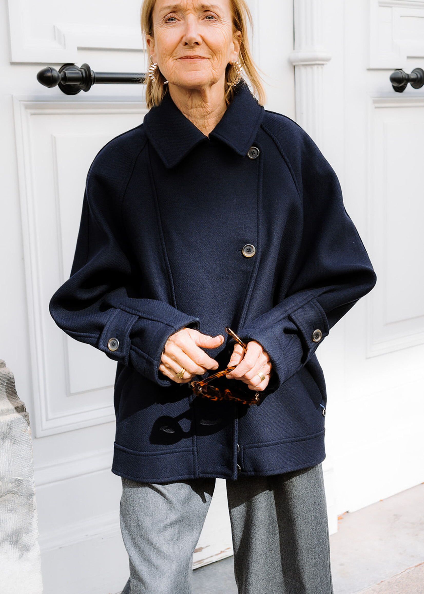 Ottod'Ame Bomber Jacket (Navy Blue)