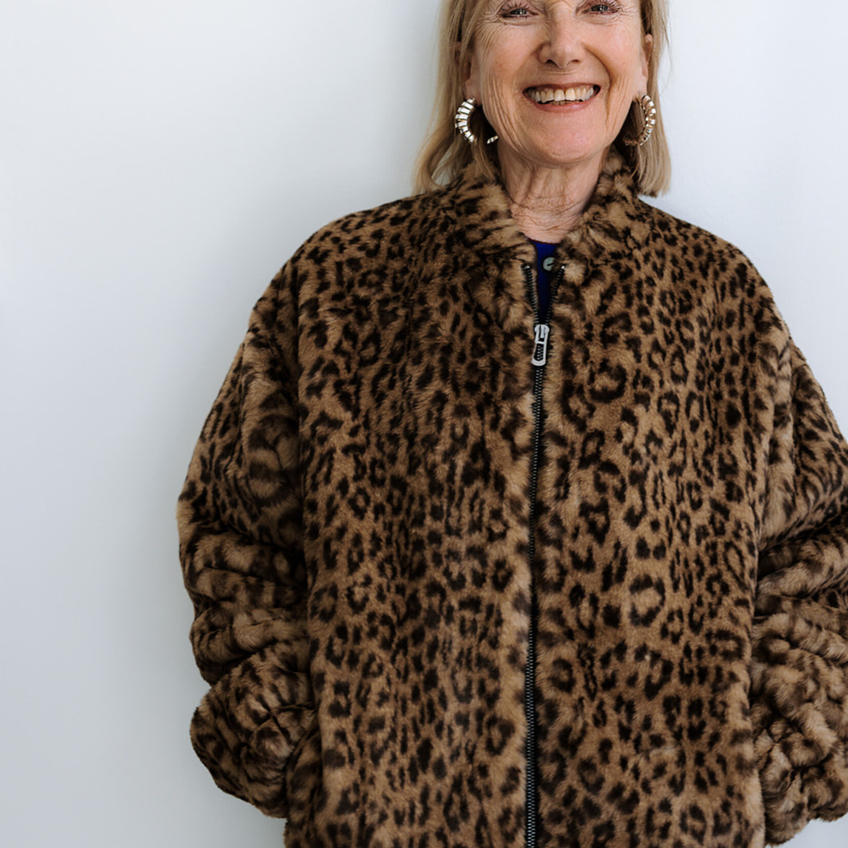 Ottod'Ame Faux Fur Jacket (Leopard Print)