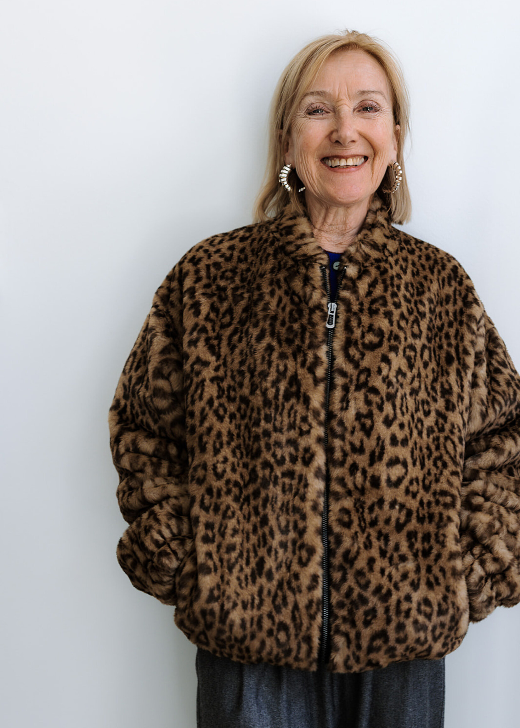 Ottod'Ame Faux Fur Jacket (Leopard Print)