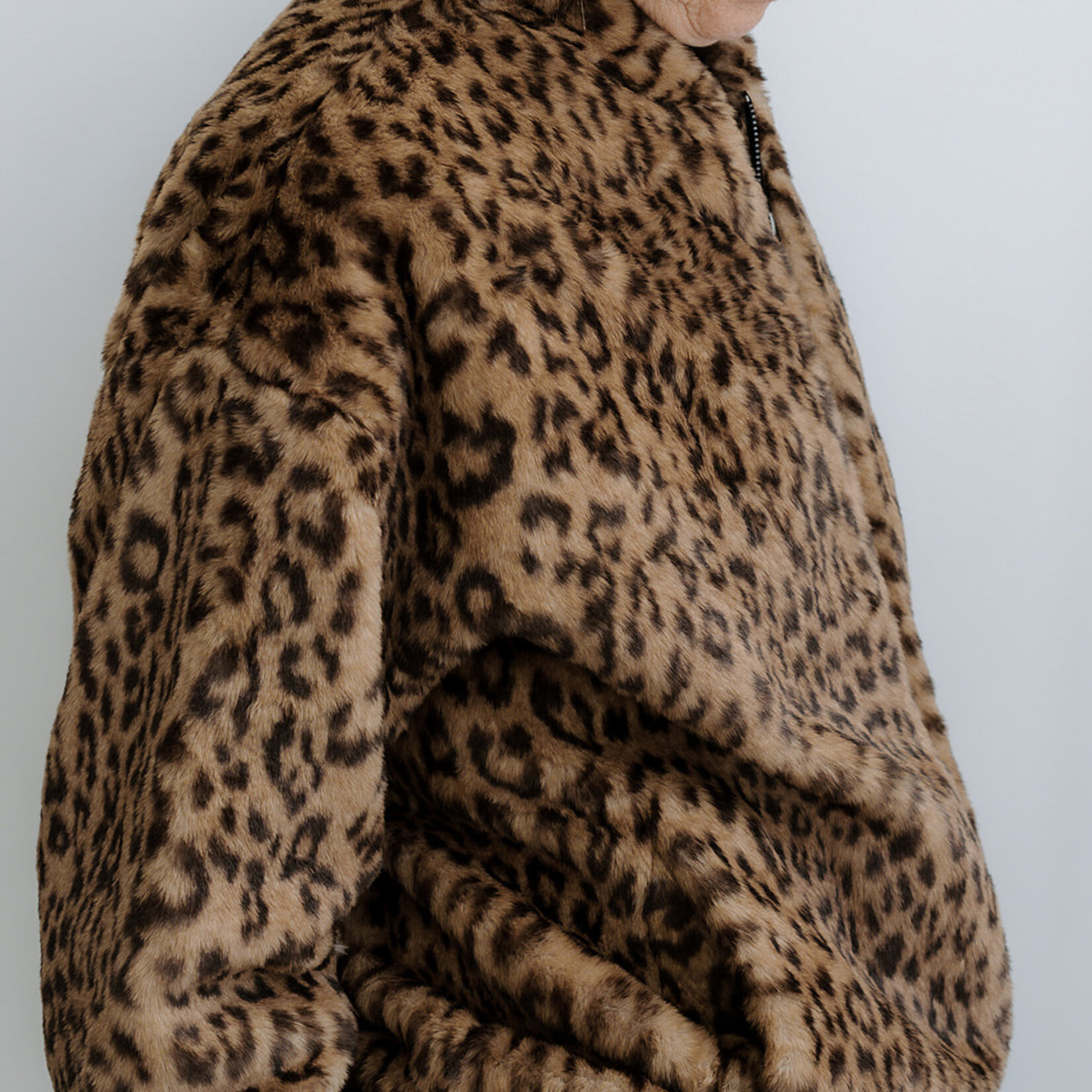 Ottod'Ame Faux Fur Jacket (Leopard Print)