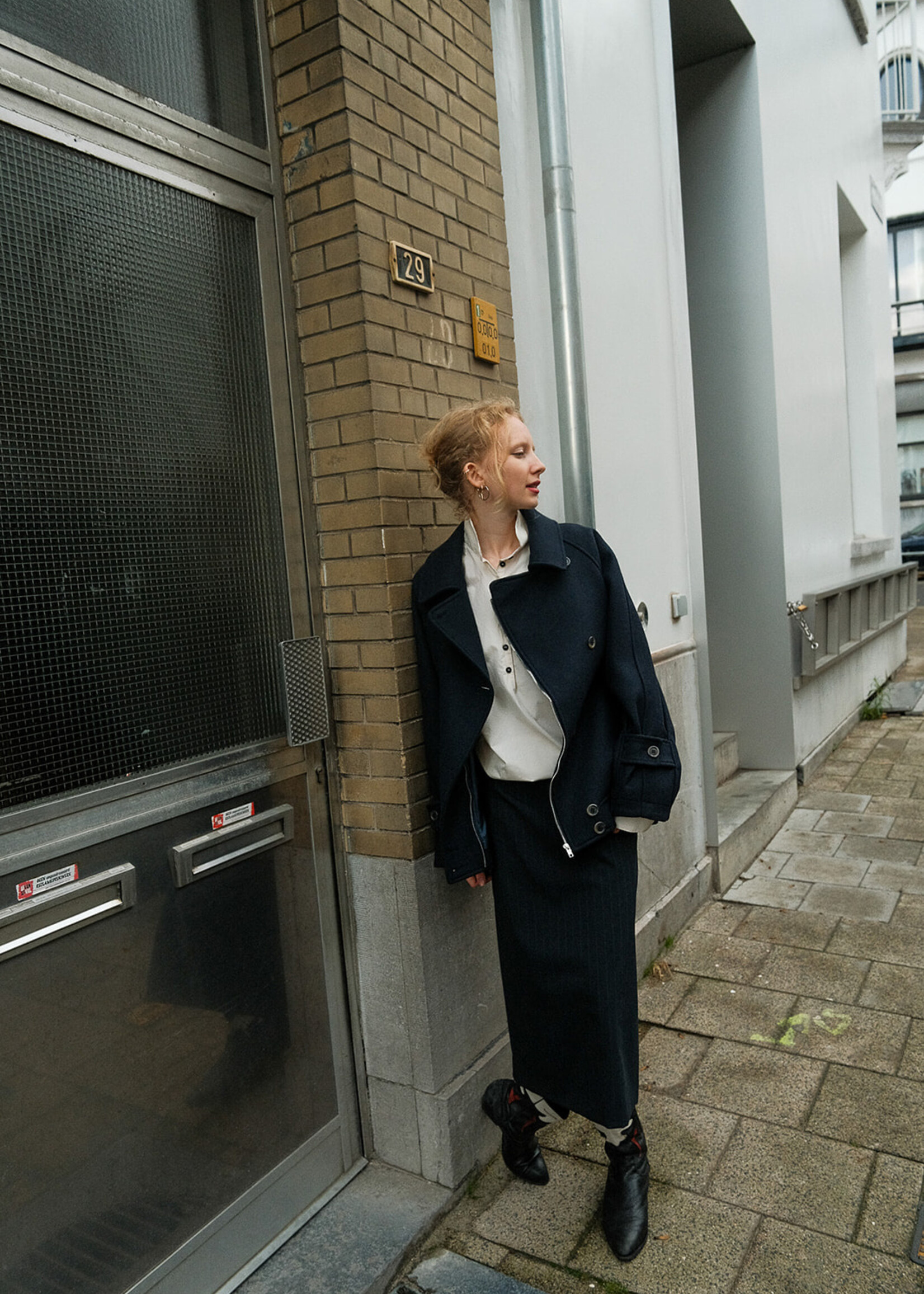 Ottod'Ame Bomber Jacket (Navy Blue)