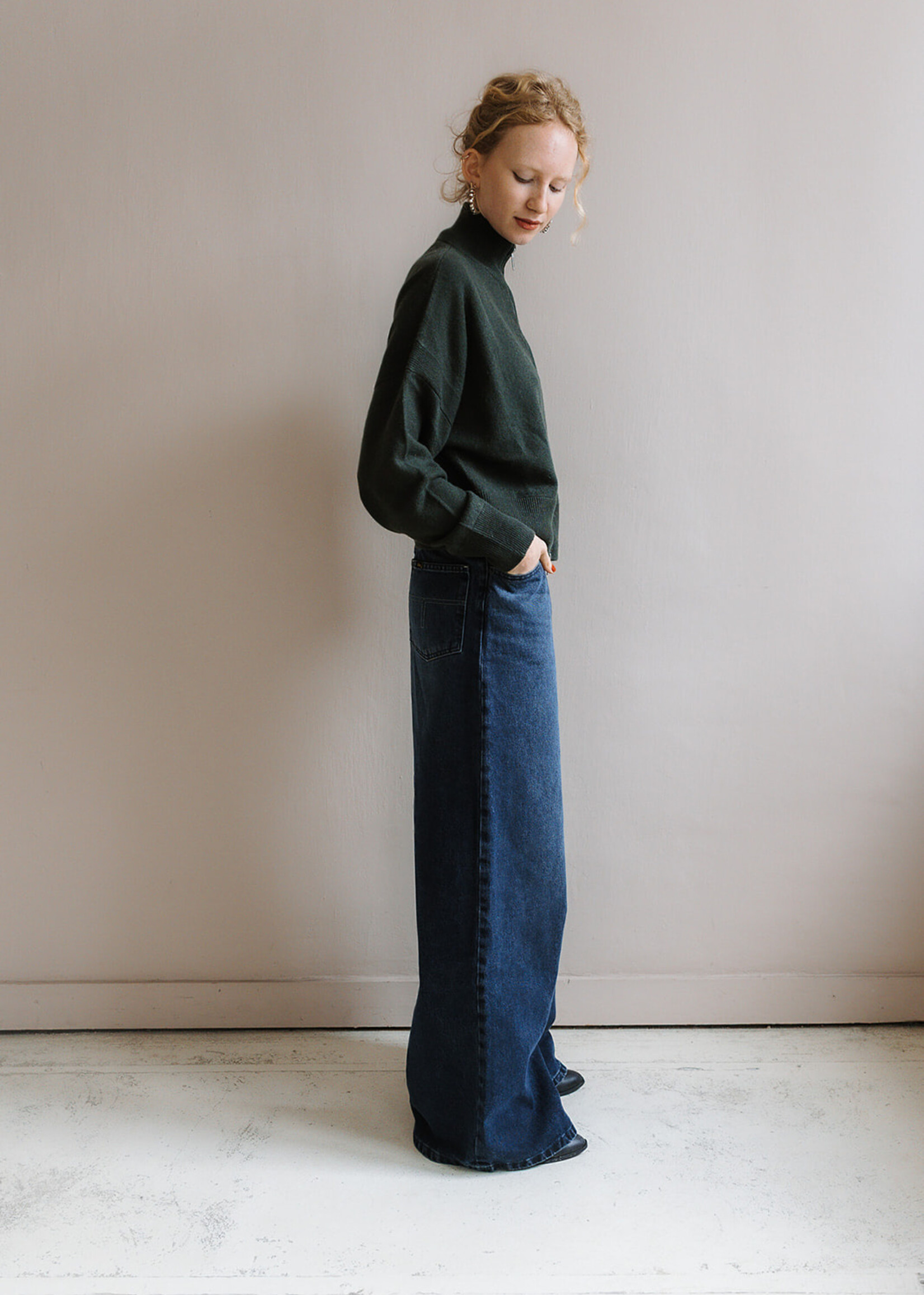 Colorush Toto zip jacket color green