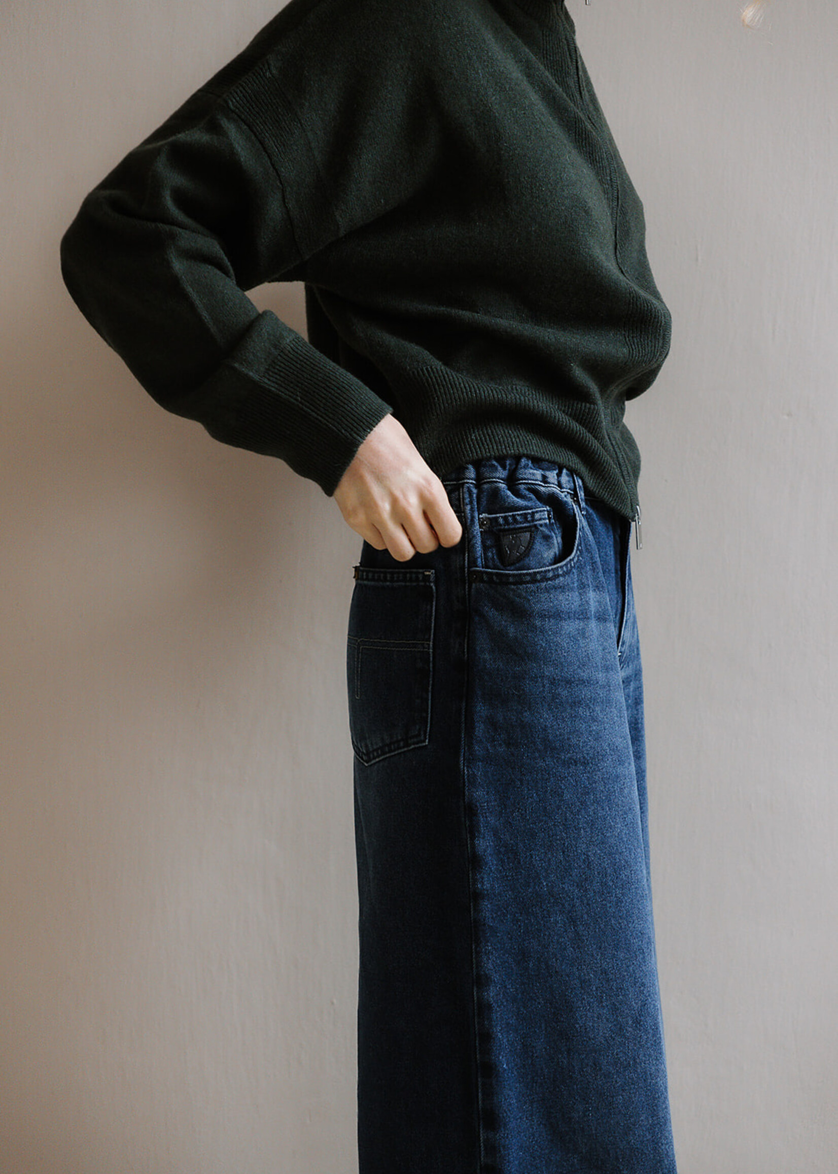 Colorush Toto zip jacket color green