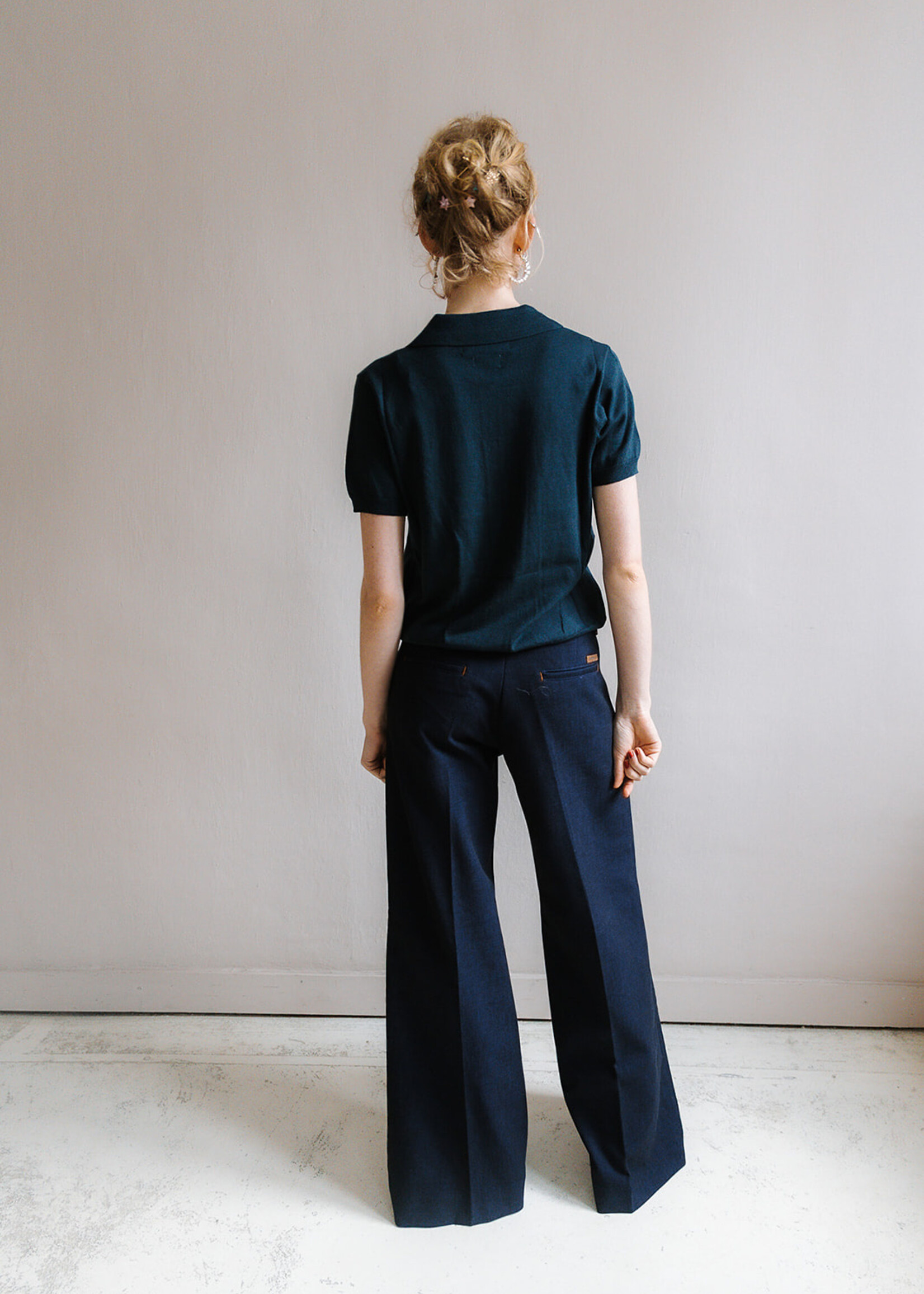 Colorush csc Tamara button down Tee Polo color pine