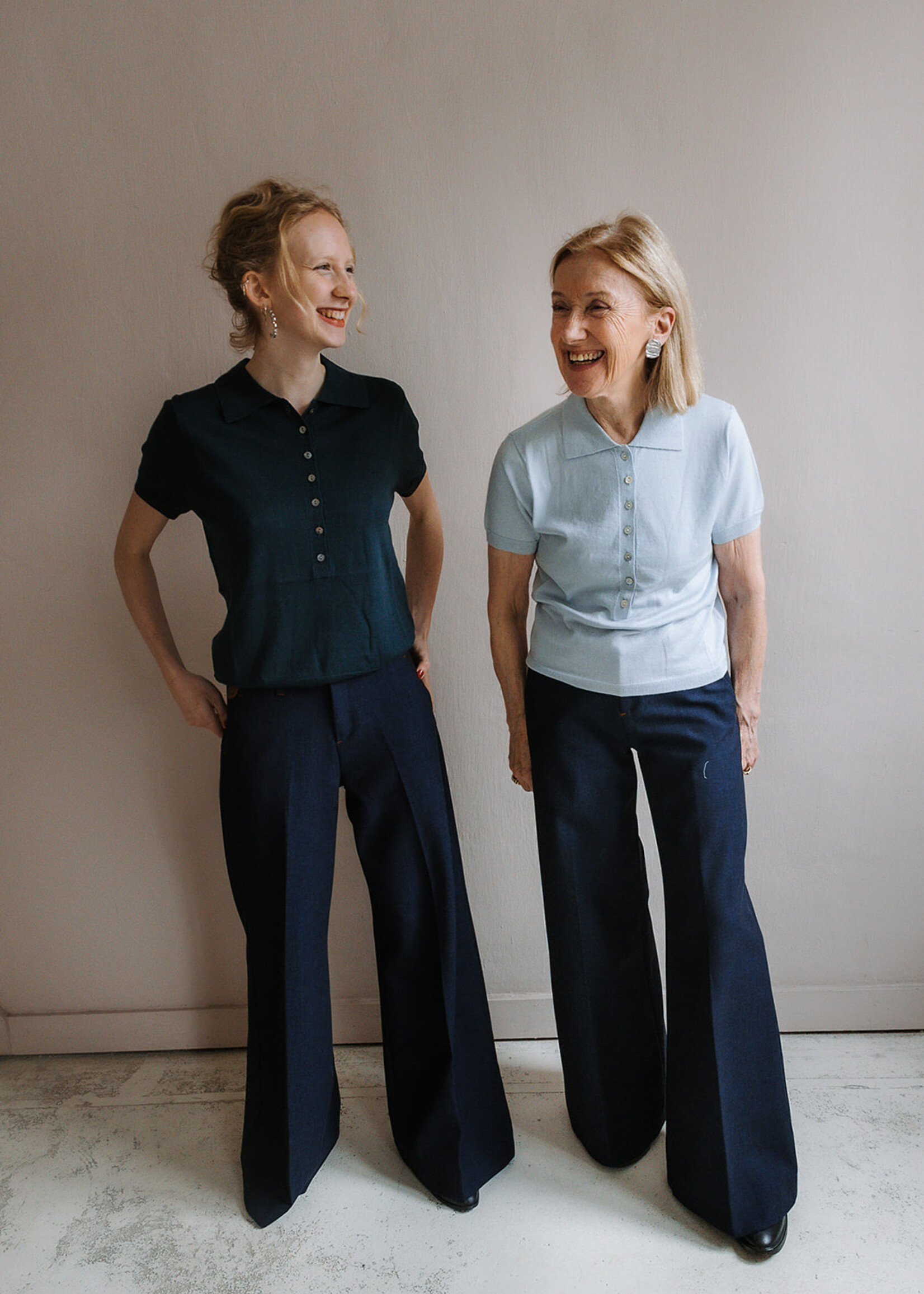 Colorush csc Tamara button down Tee Polo color soft blue