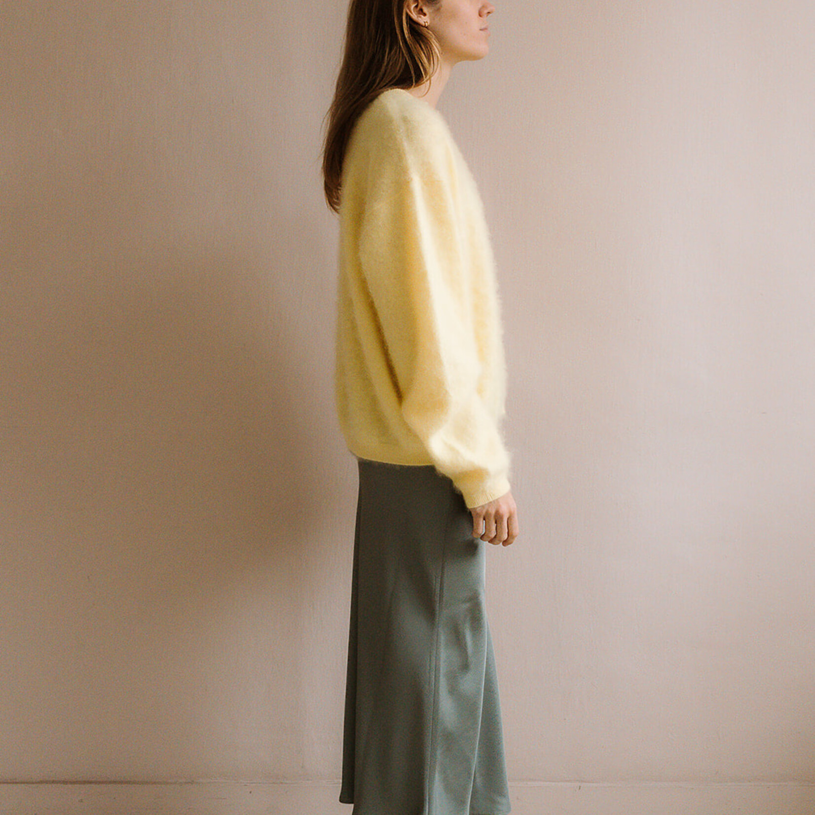 Colorush Chelsea brushed cardigan yellow