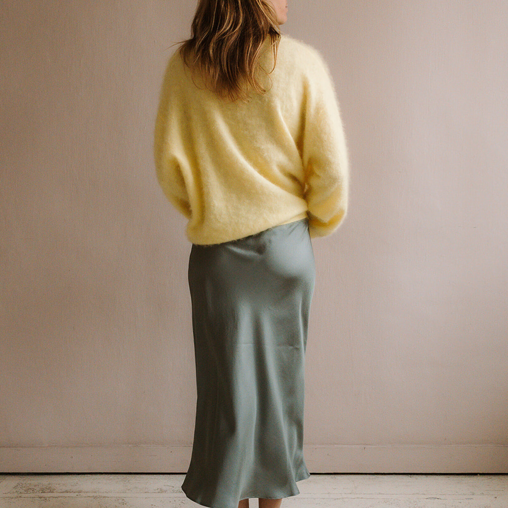 Colorush Chelsea brushed cardigan yellow