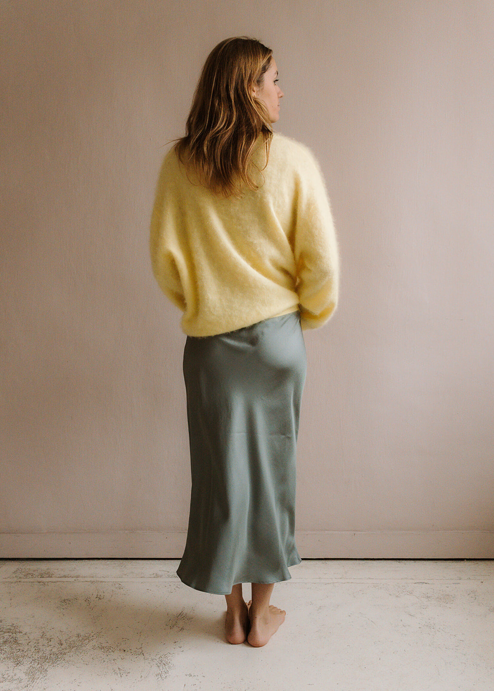 colorush Chelsea brushed cardigan yellow