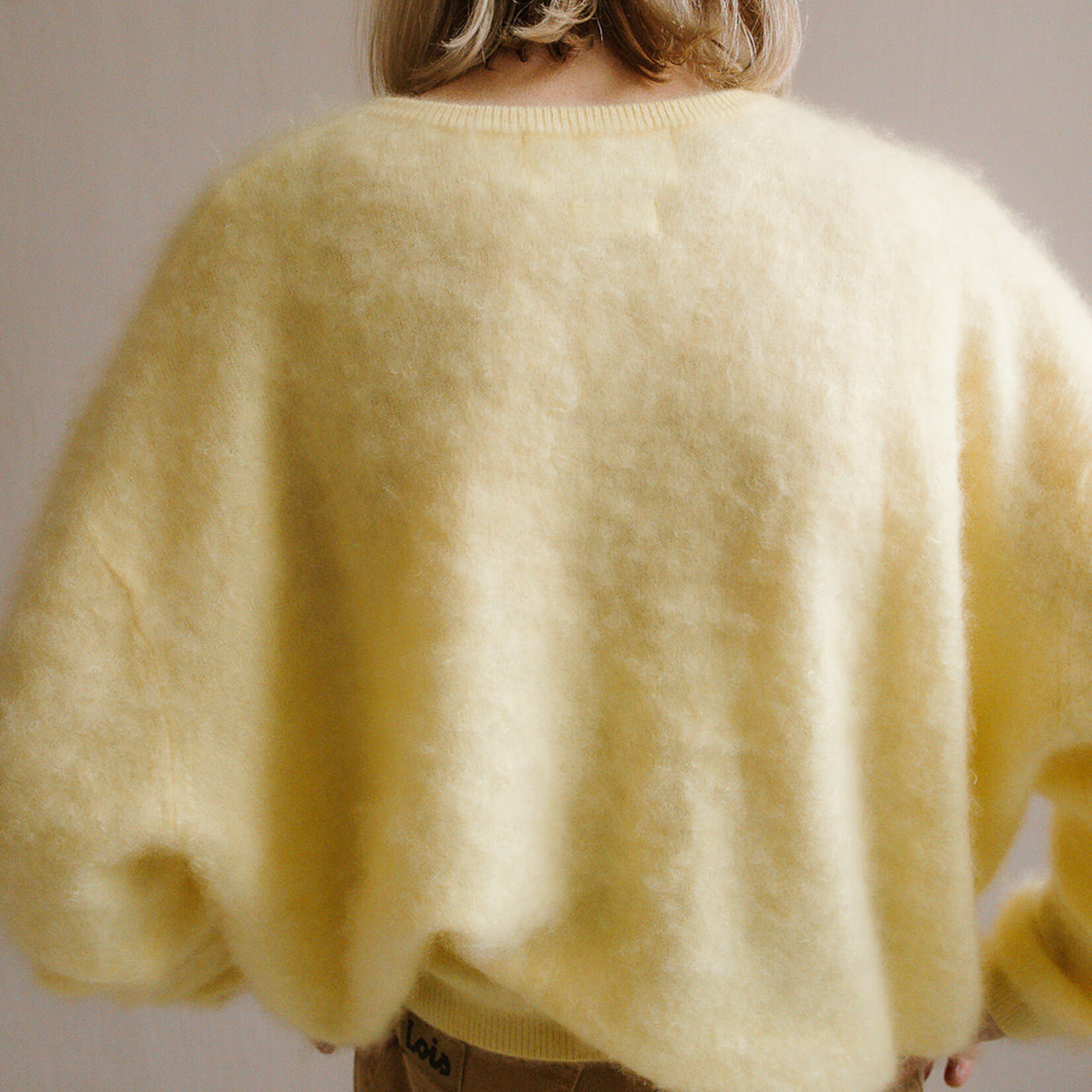 Colorush Chelsea brushed cardigan yellow
