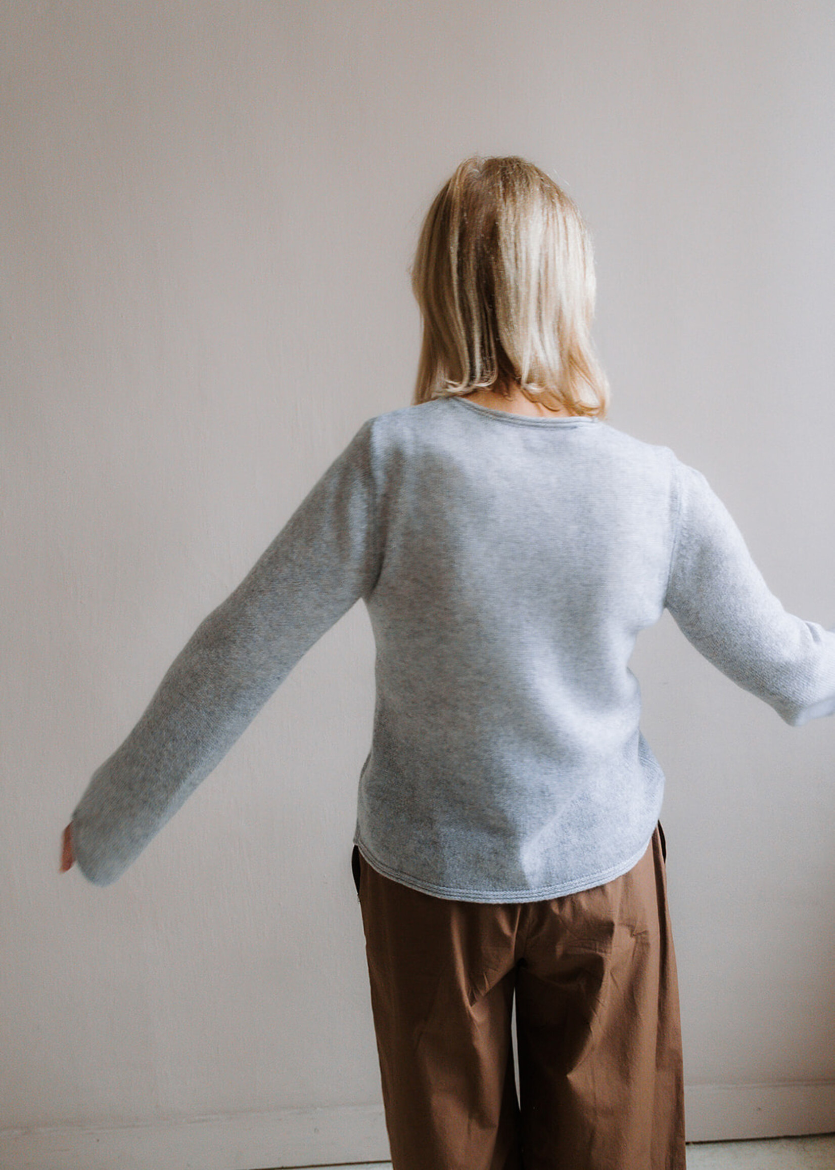 Absolut cashmere Pull Maggie light grey