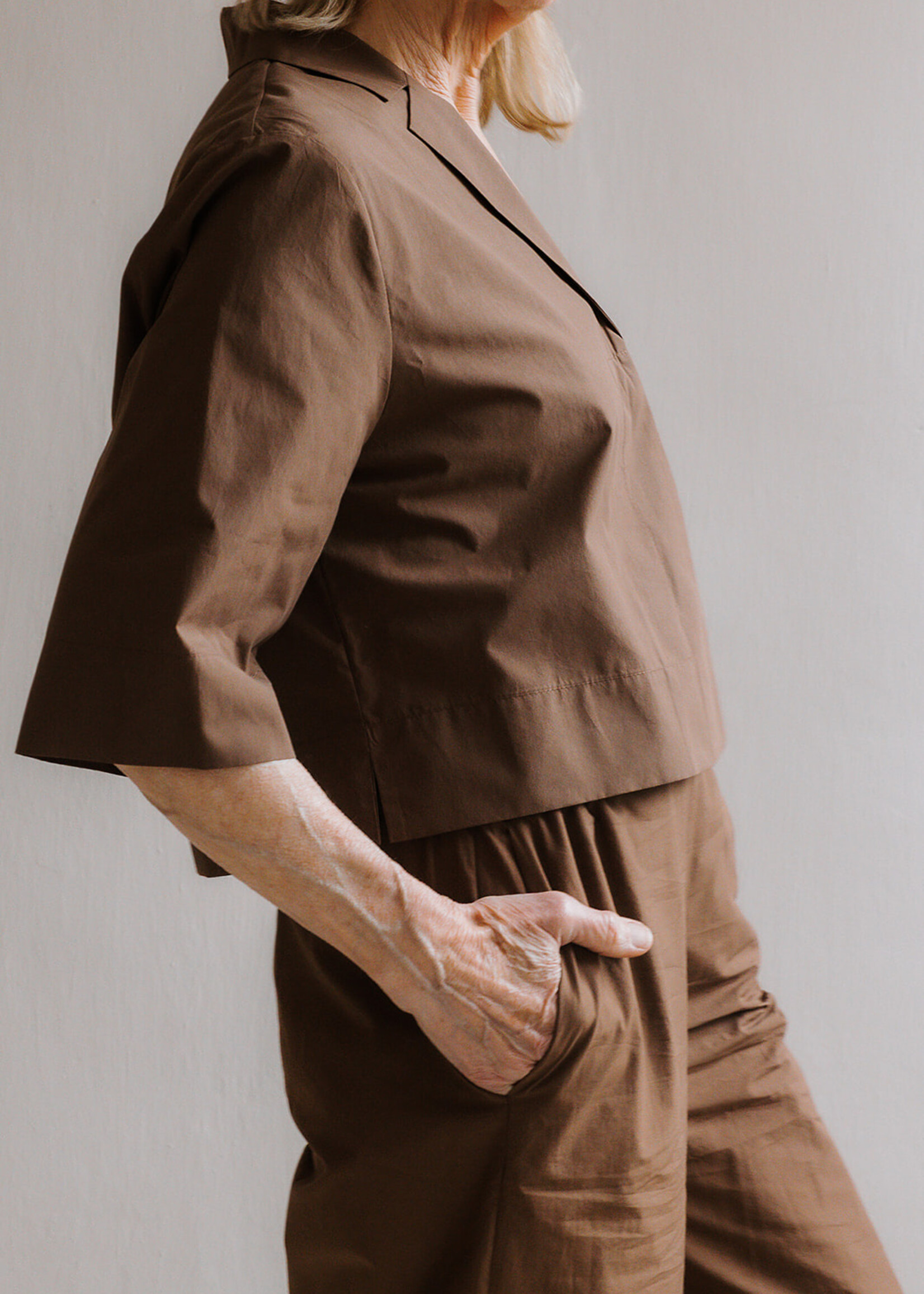 Ottod'Ame Cropped pant brown