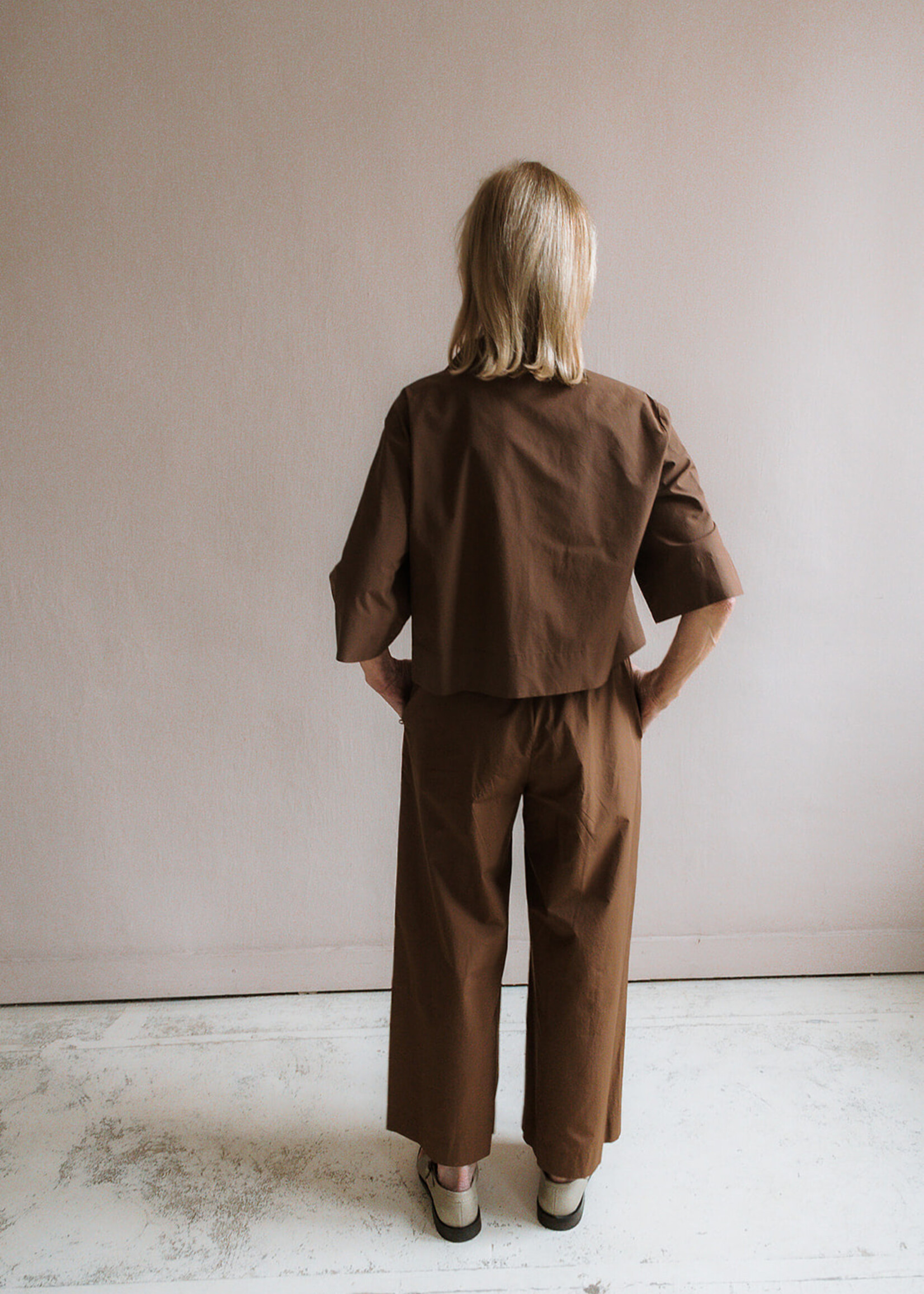 Ottod'Ame Cropped pant brown
