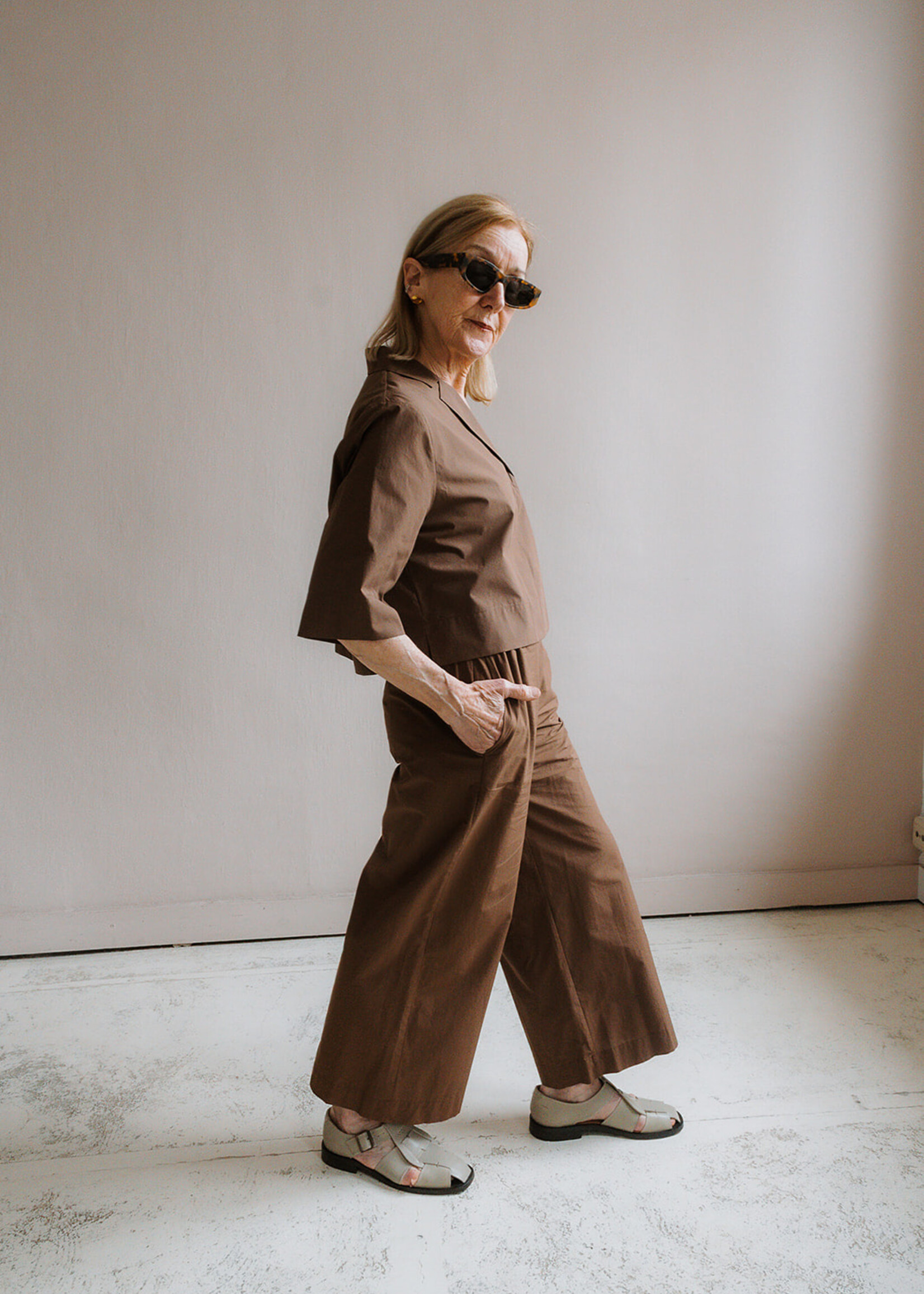 Ottod'Ame Cropped pant brown