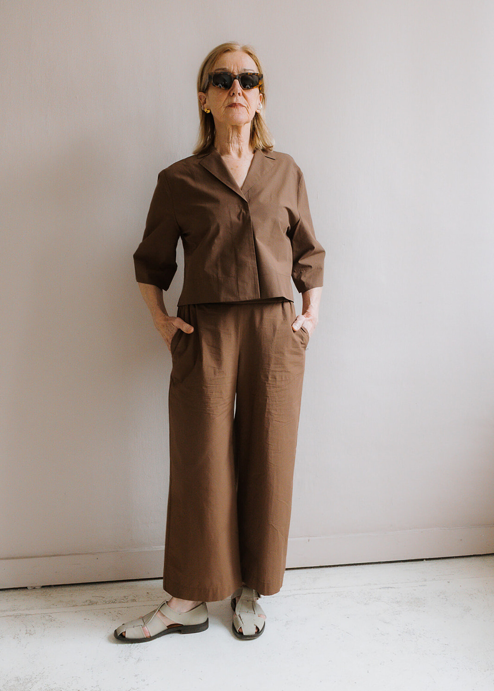 Ottod'Ame Cropped pant brown