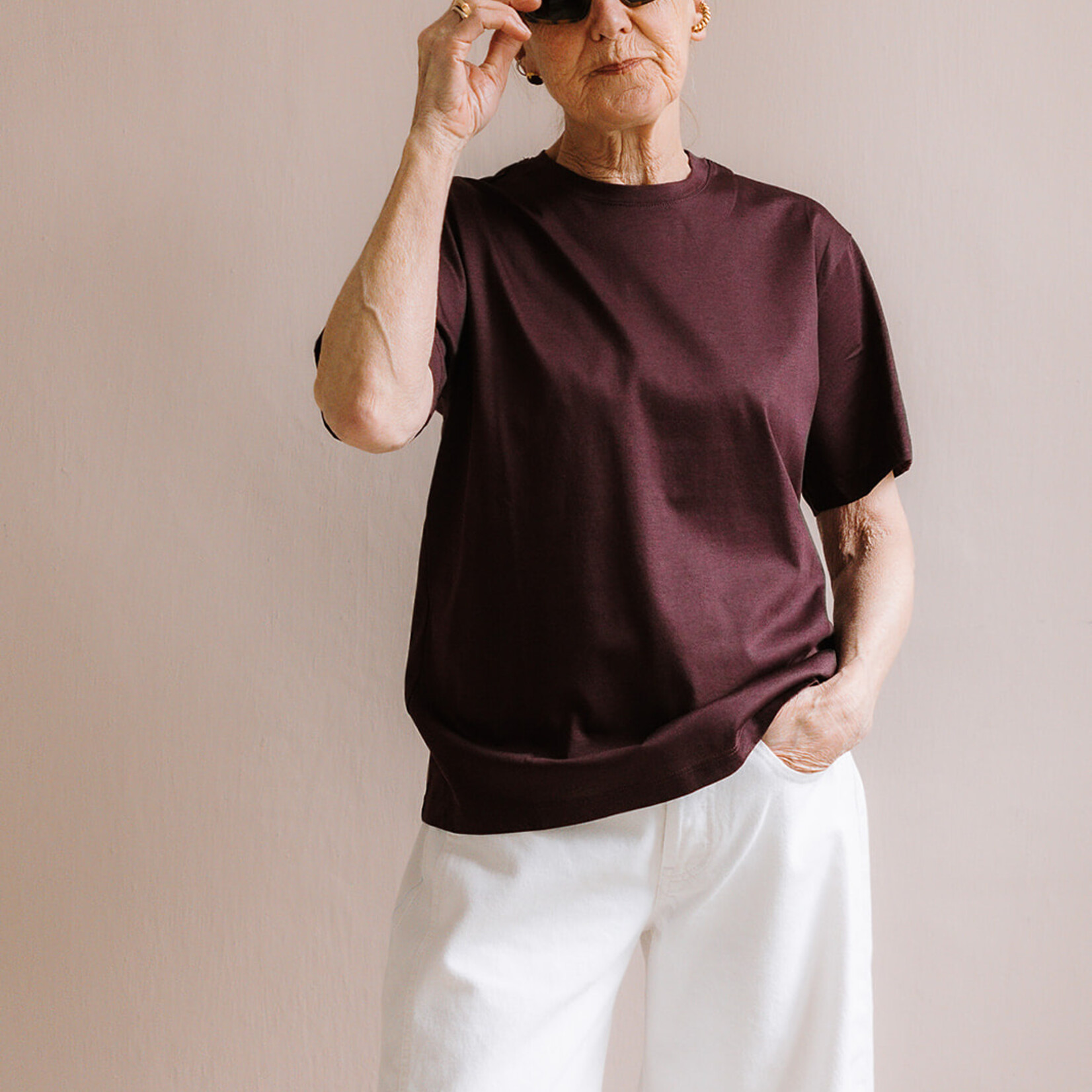 Ottod'Ame Straight t-shirt aubergine