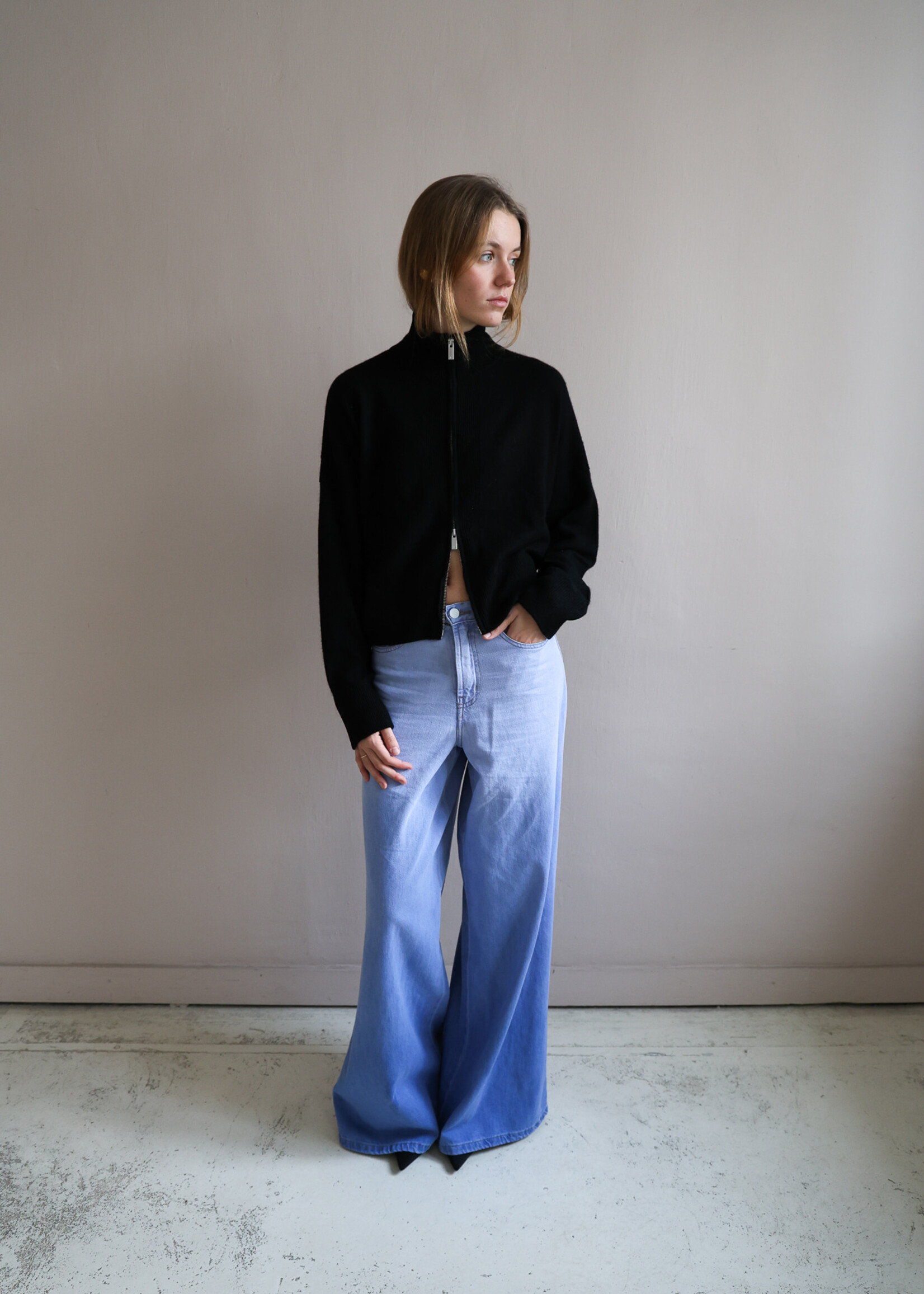 Marlene pear dip dye  blue