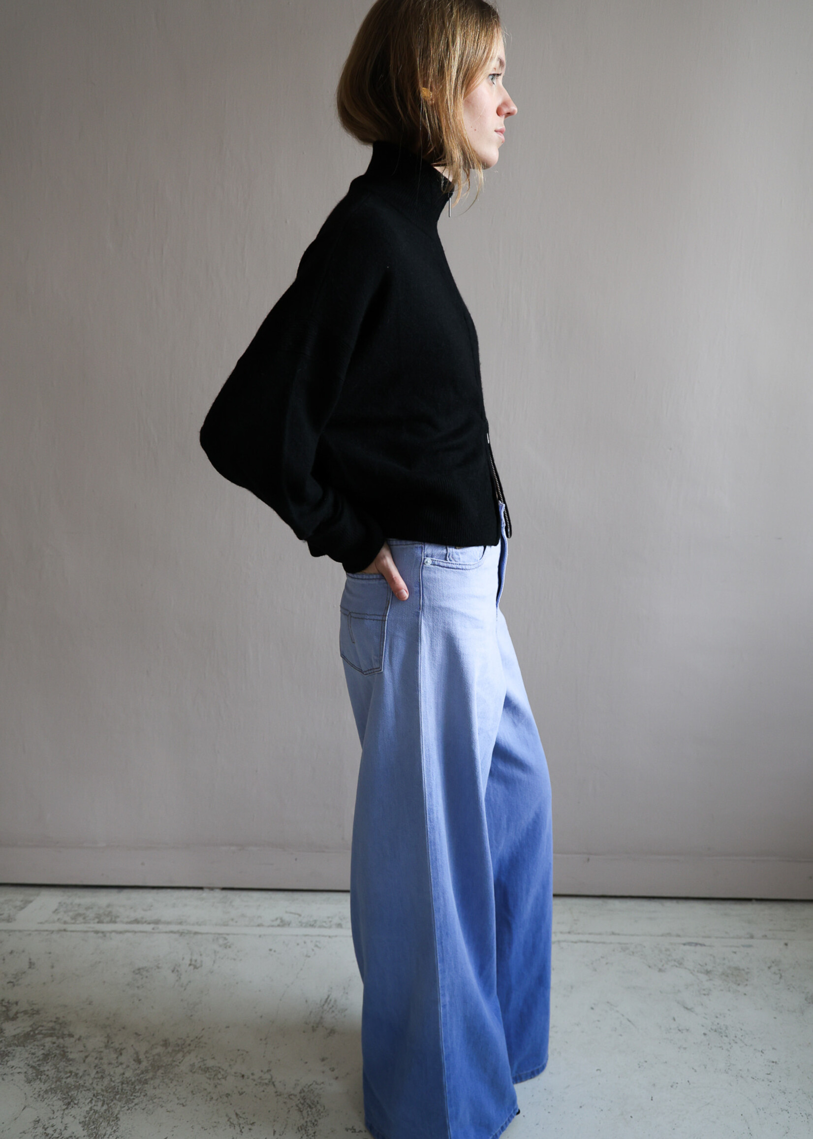 Marlene pear dip dye  blue