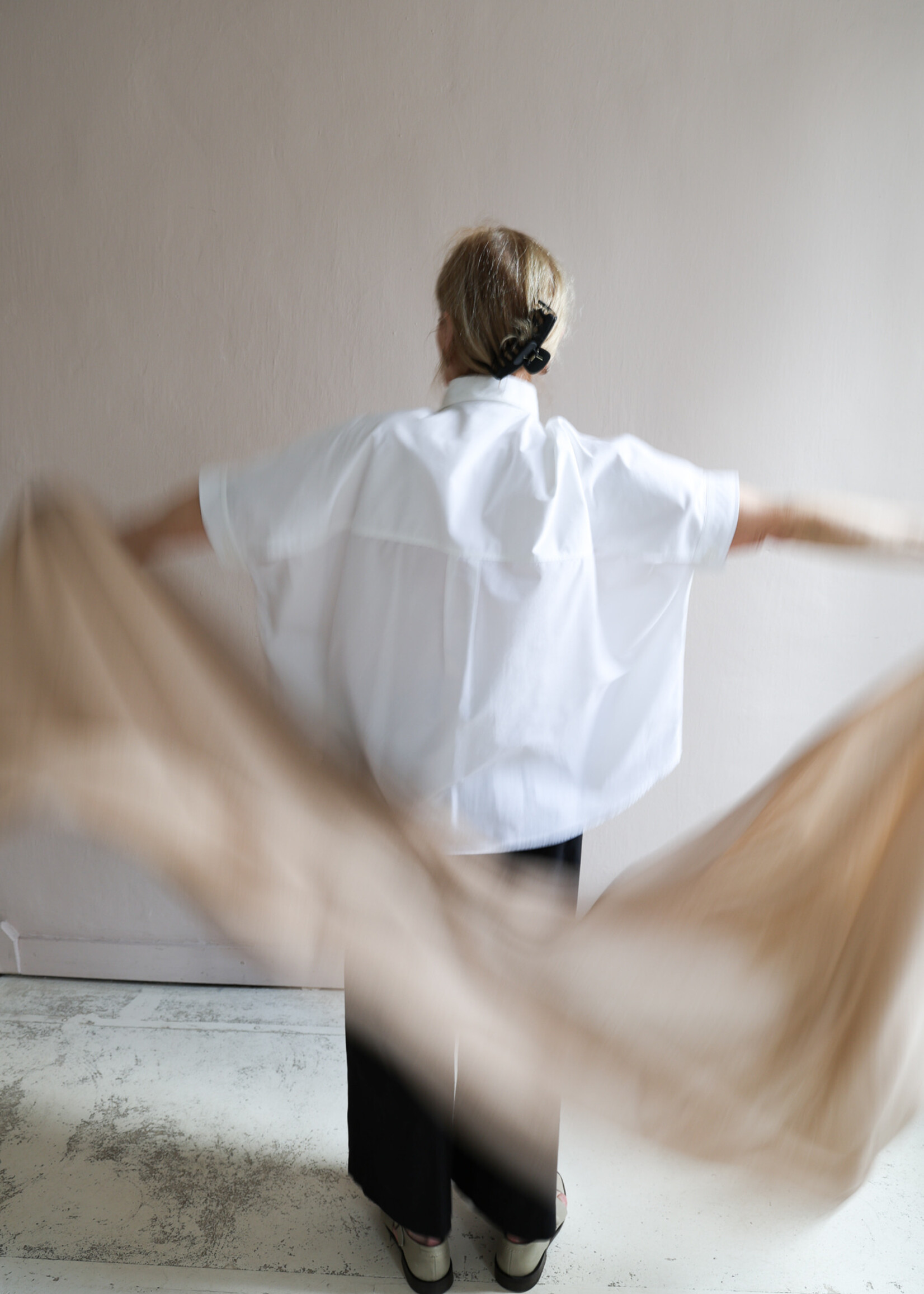 White + Warren Cashmere Travel Wrap  color muted camel