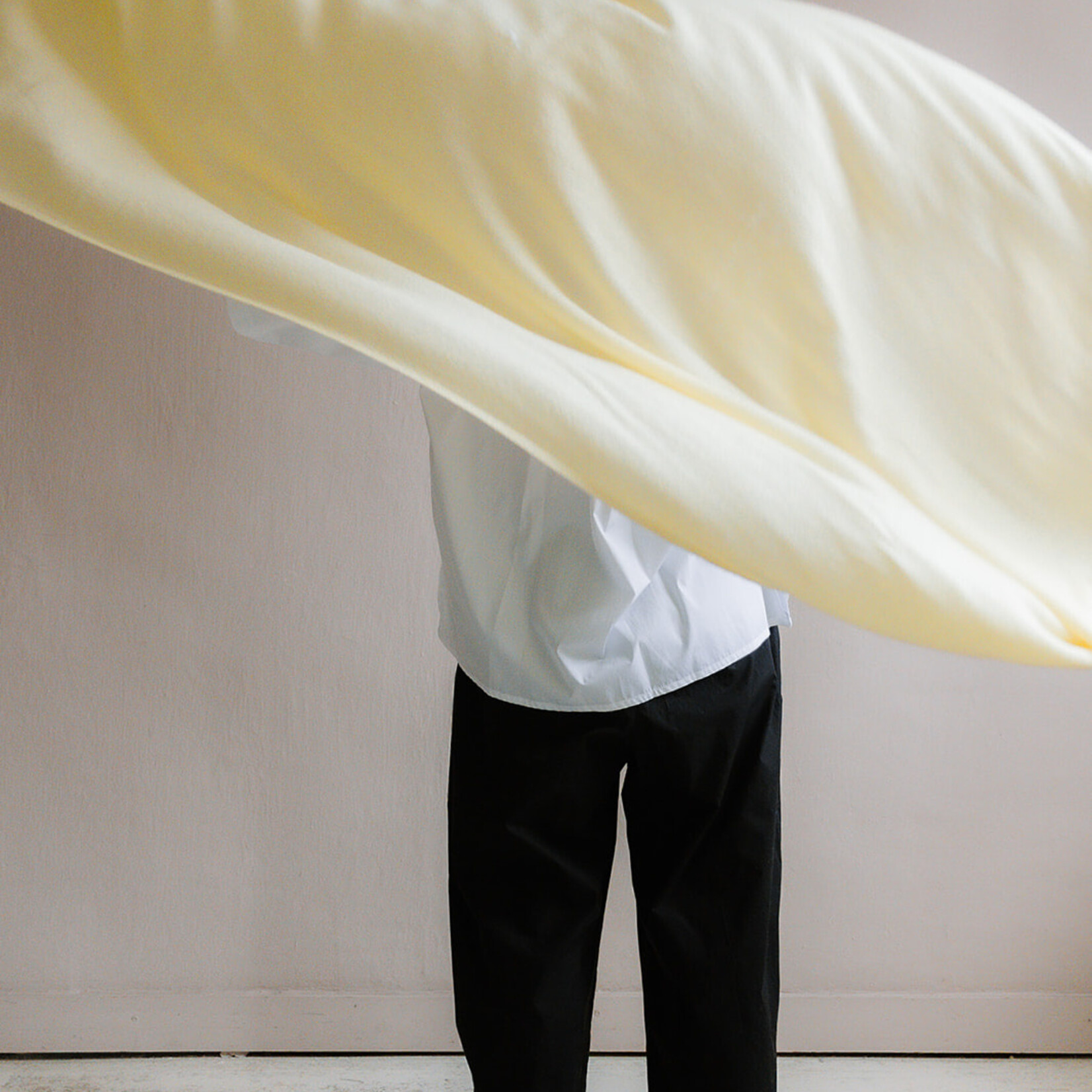 White + Warren Cashmere Travel Wrap lemonade