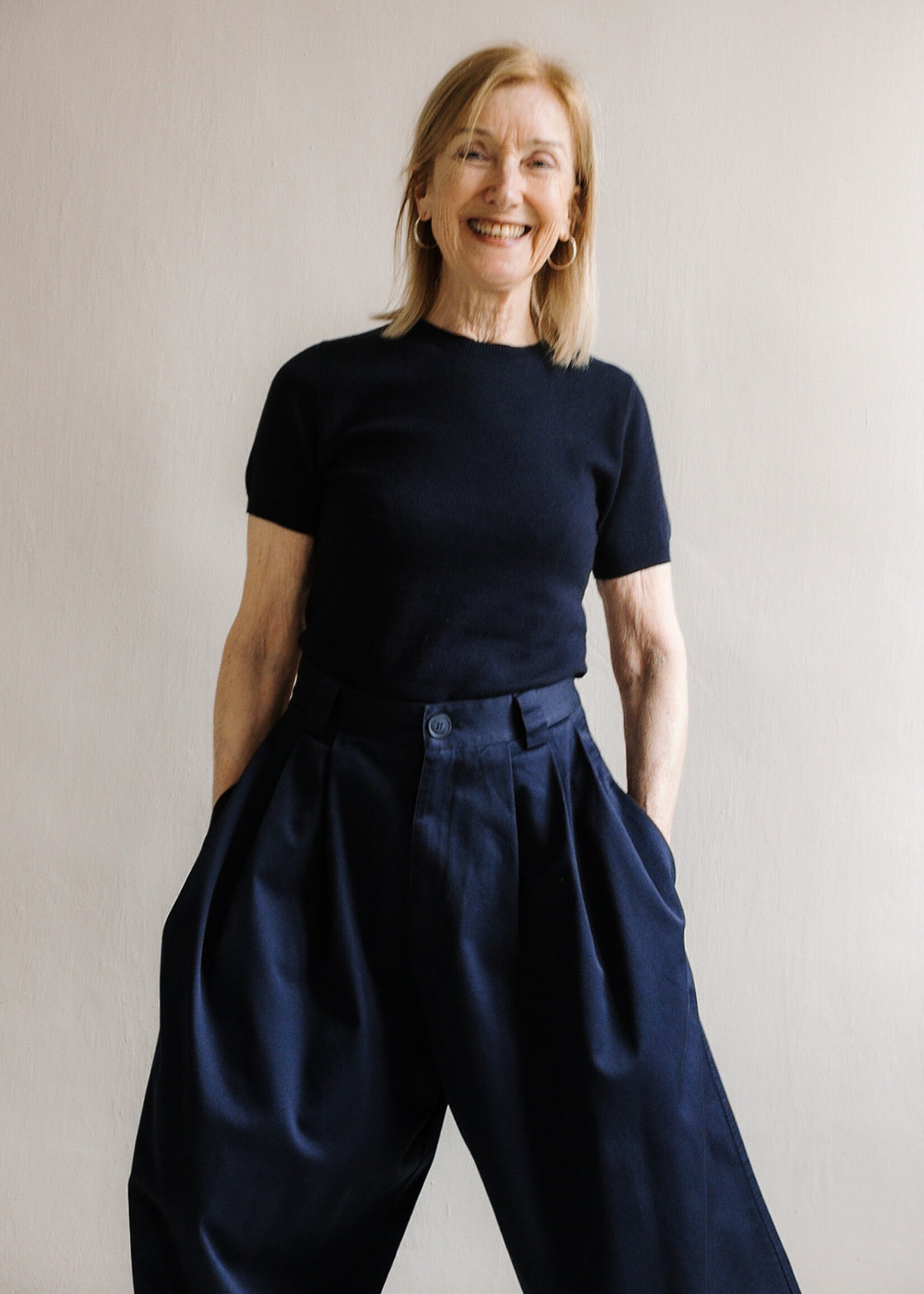 Ottod'Ame wide wide pant darkblue