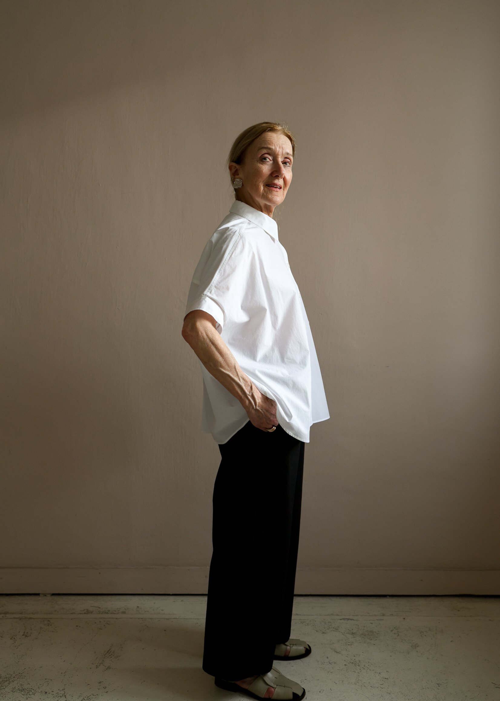 Ottod'Ame wide shirt coton  short sleeve white