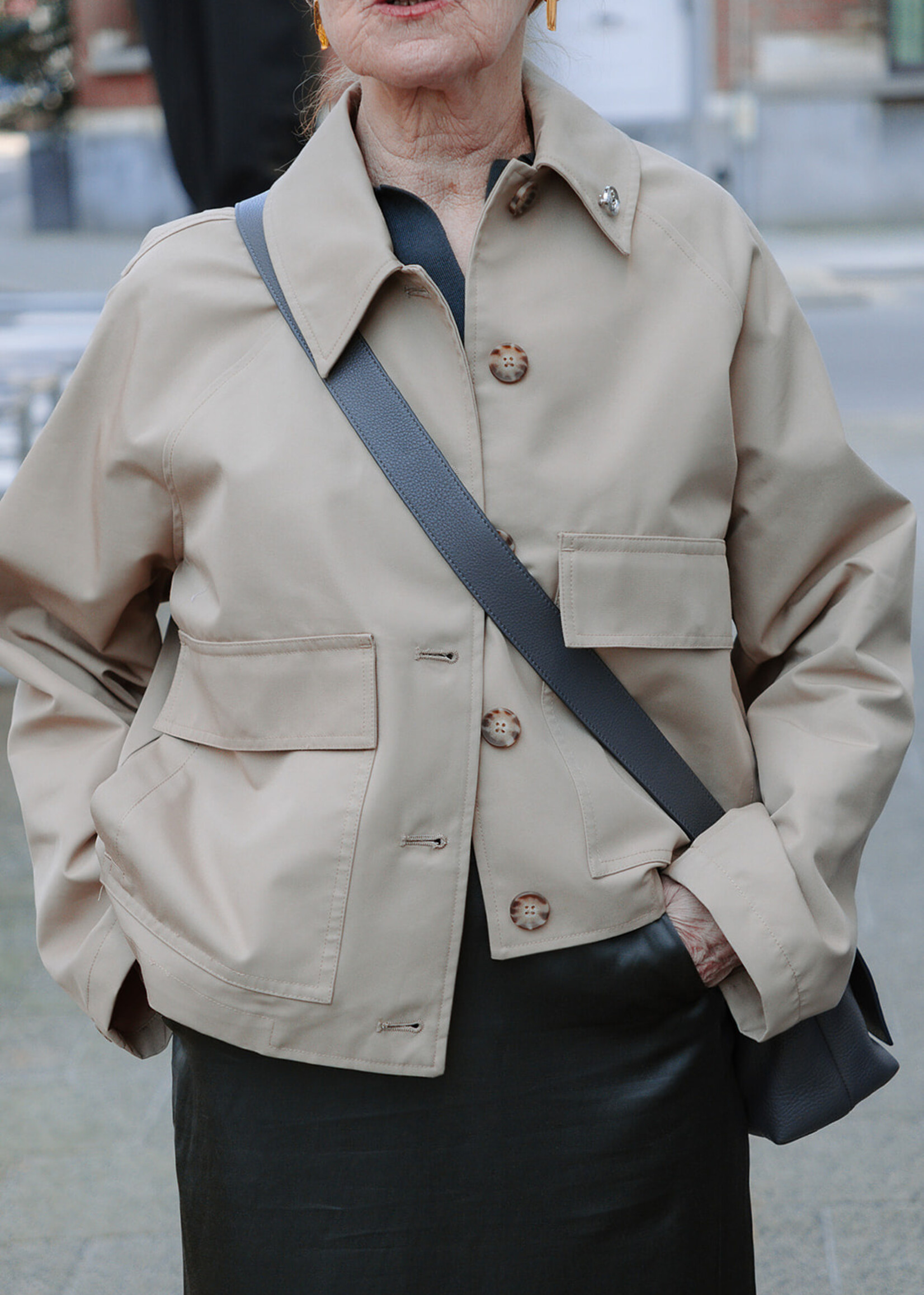Ottod'Ame Short trench coat with pockets