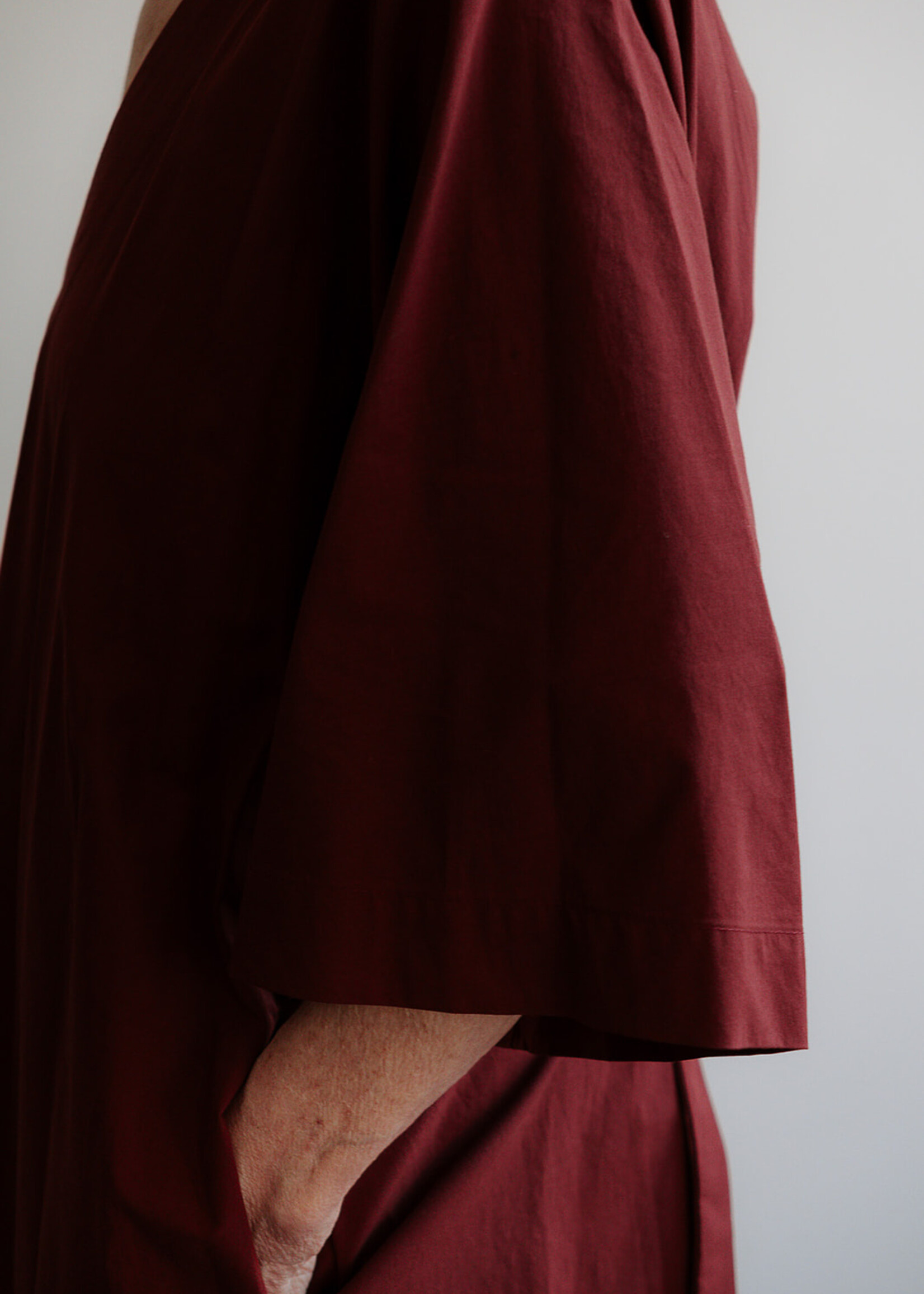 Ottod'Ame Cotton dress with V-neck  merode