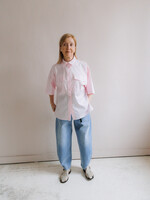 Shirt oversized short sleeves