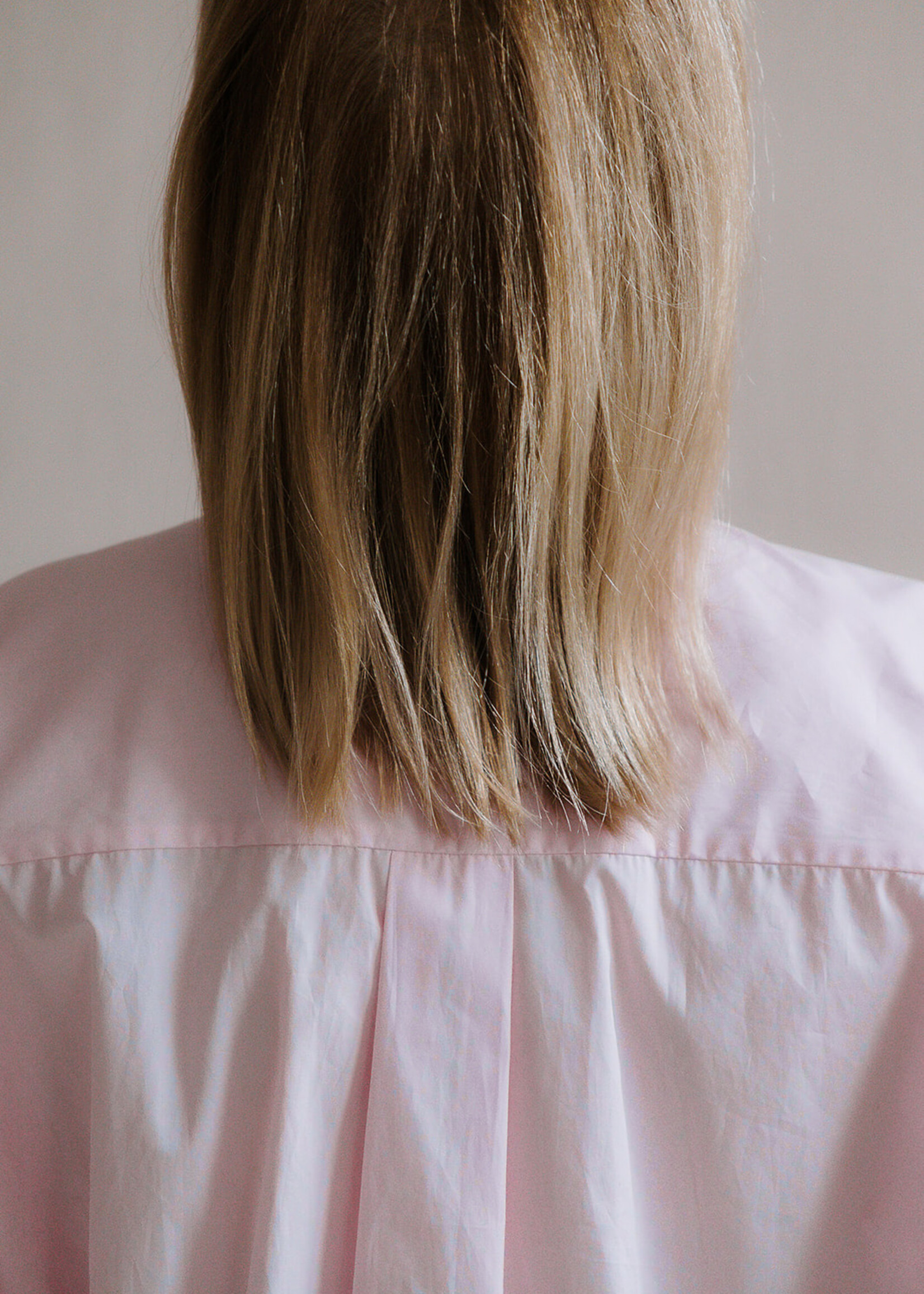 Shirt oversized short sleeves rose