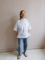 Shirt oversized short sleeves