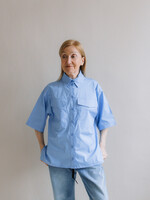 Shirt oversized short sleeves