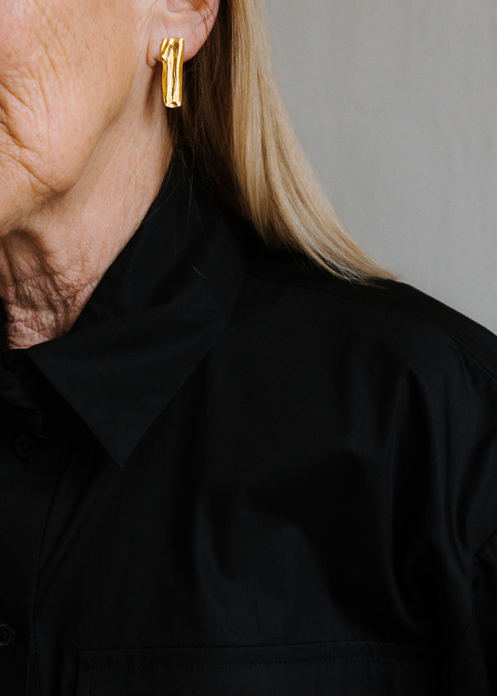 Shirt oversized short sleeves black