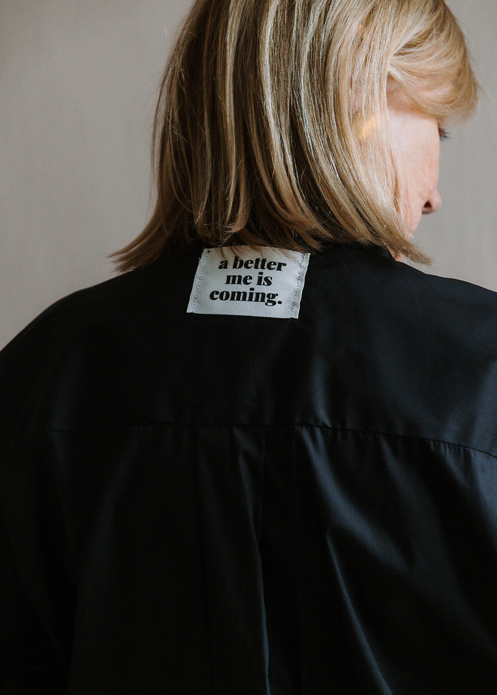 Shirt oversized short sleeves black