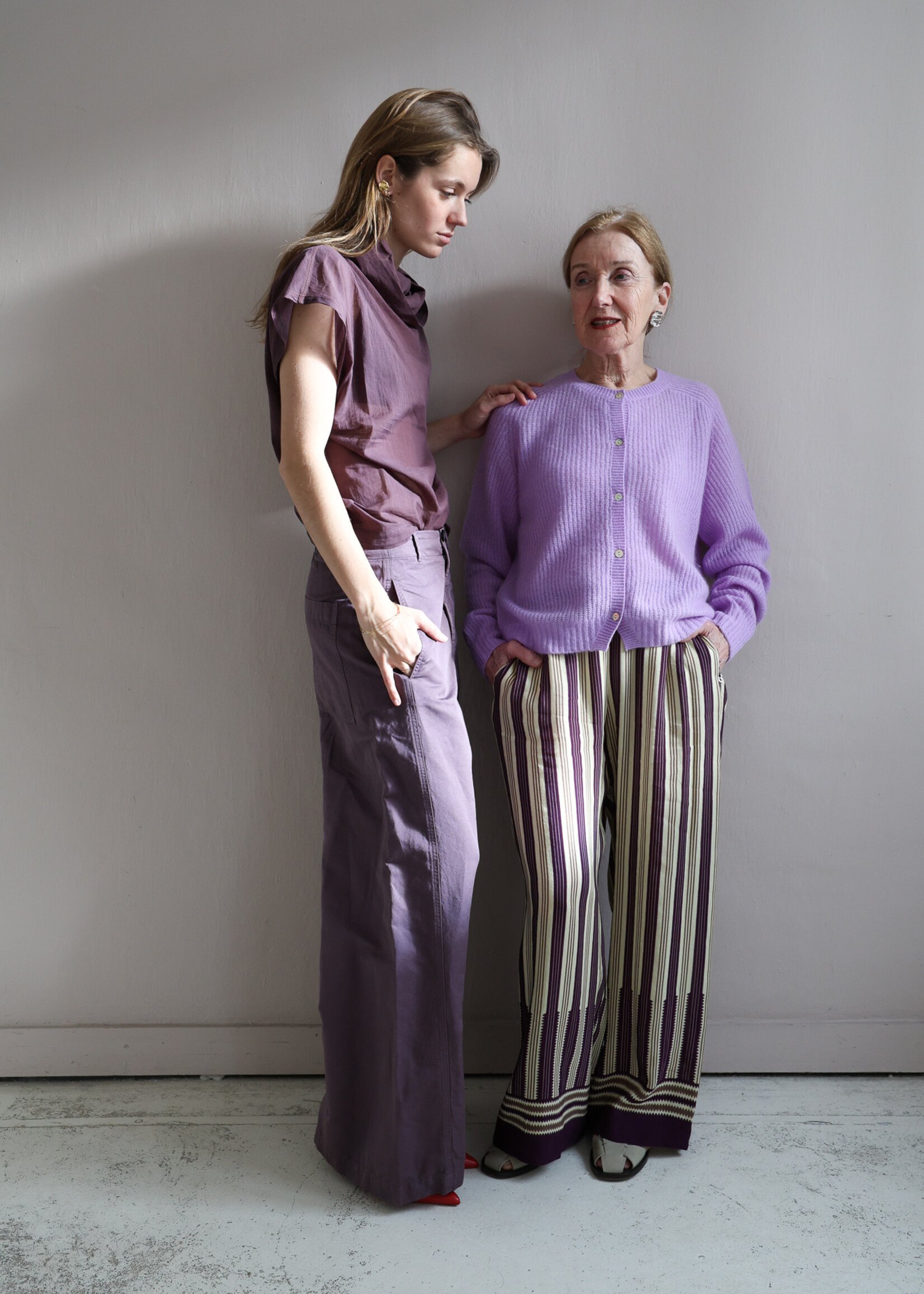 Tela Pantalon Vanda viola