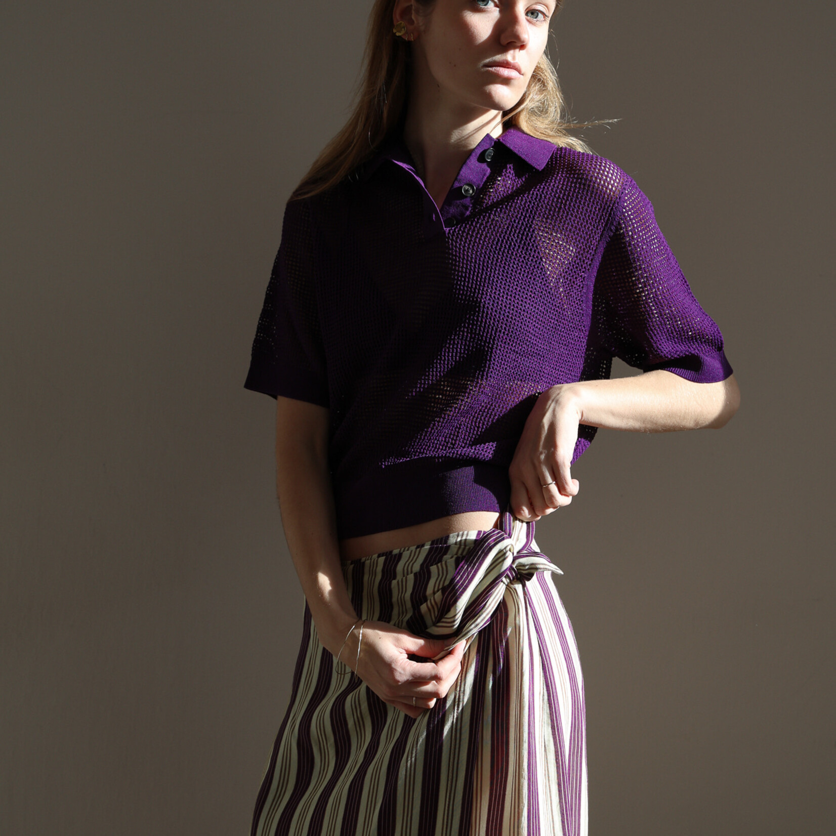 Tela cimbra polo violet