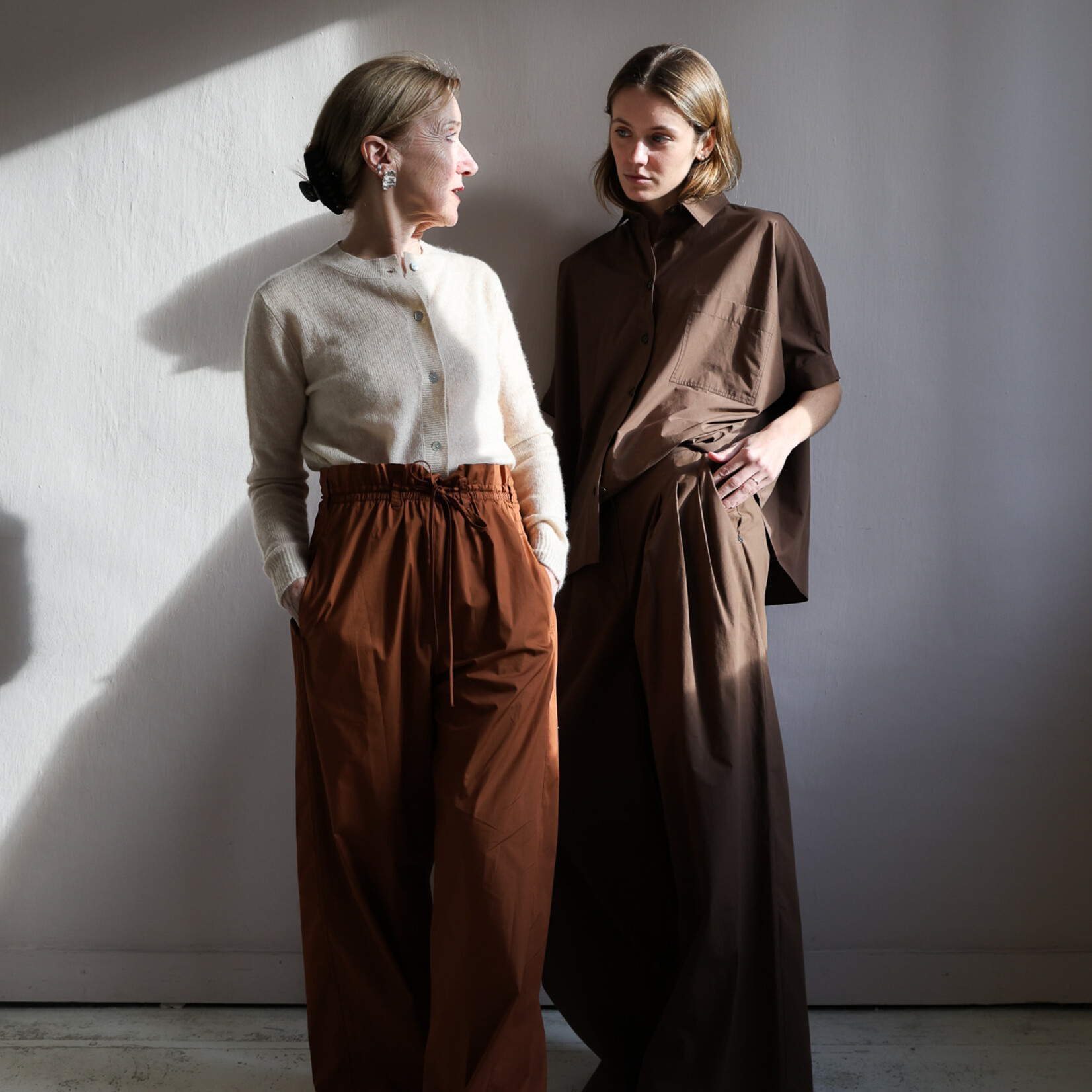 Tela Wide leg trouser  Lucio in cotton