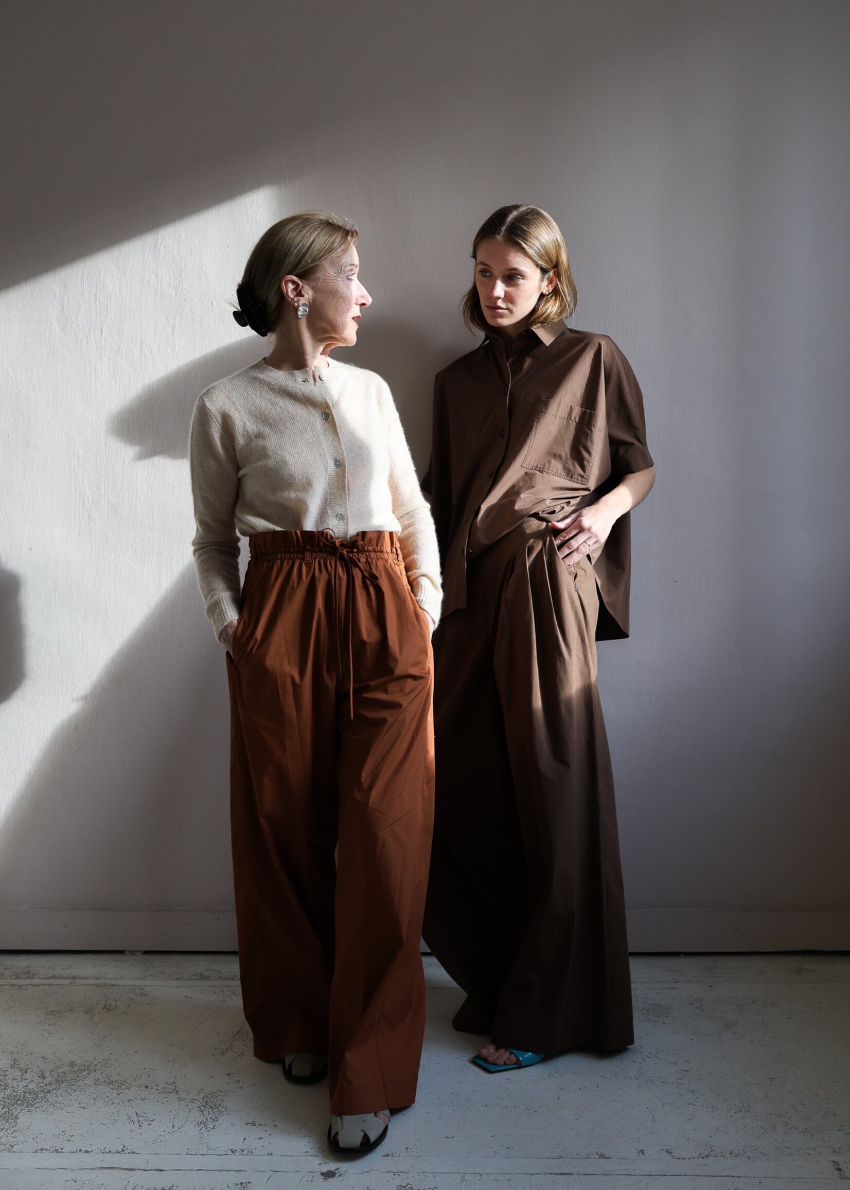 Tela Wide leg trouser in cotton