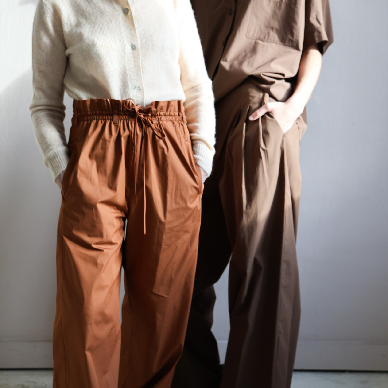 Tela Wide leg trouser  Lucio in cotton