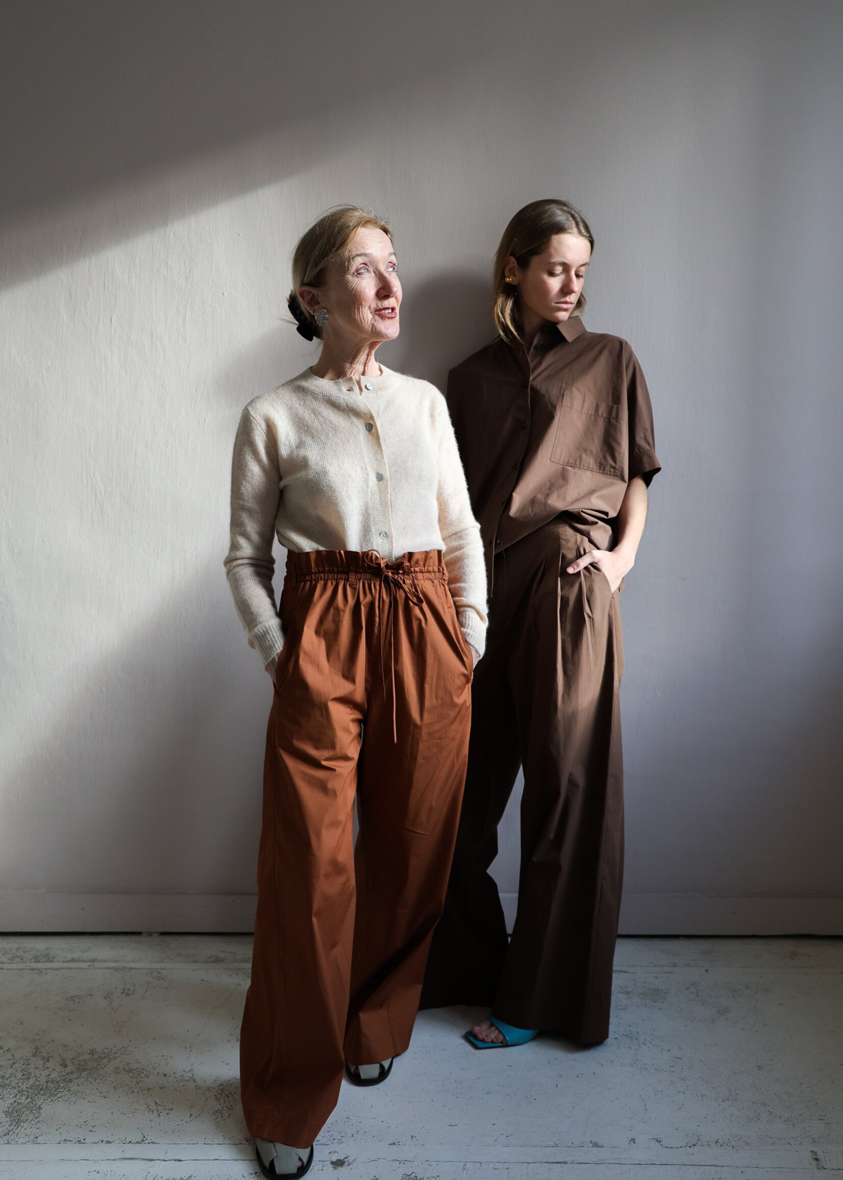 Tela Wide leg trouser in cotton