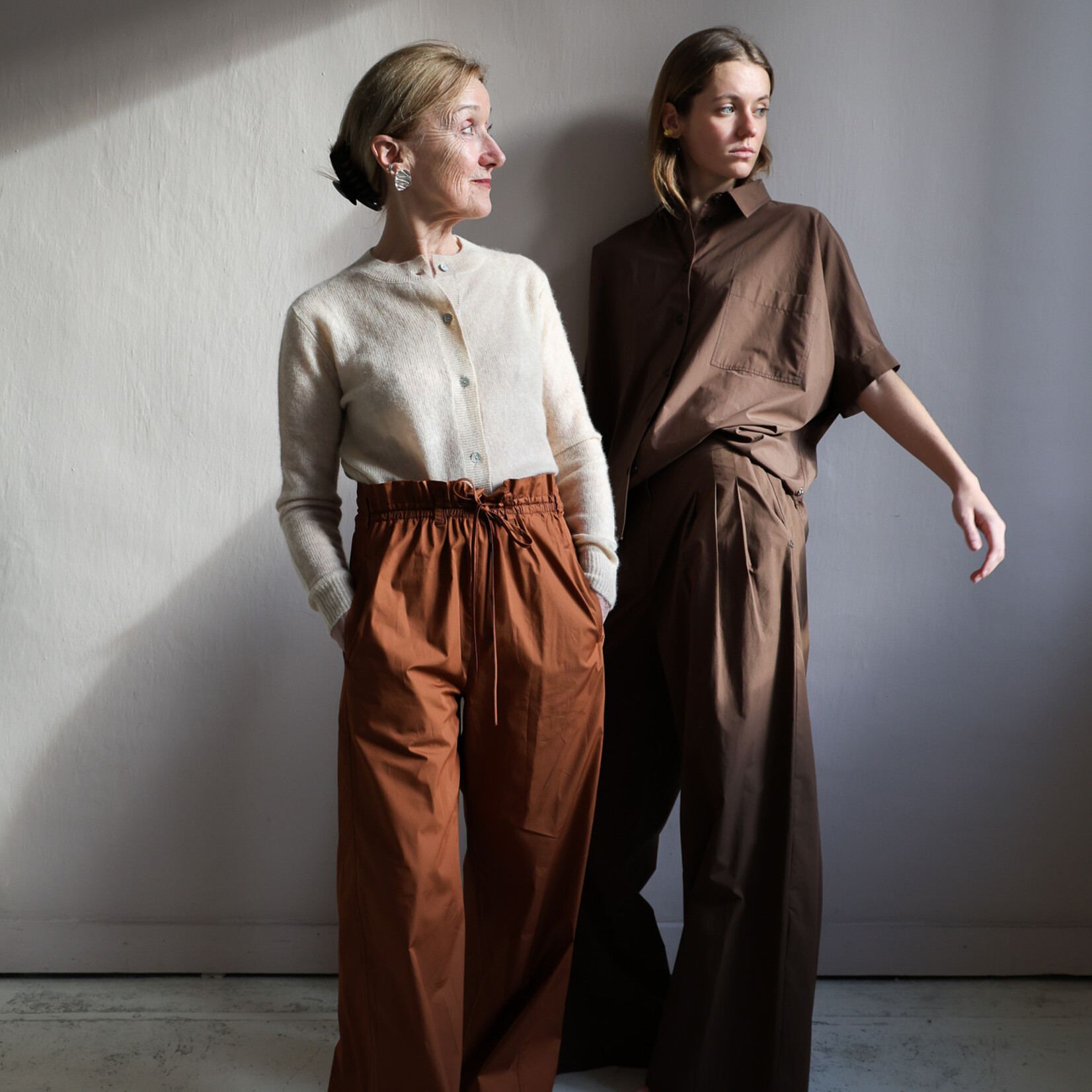 Tela Wide leg trouser  Lucio in cotton