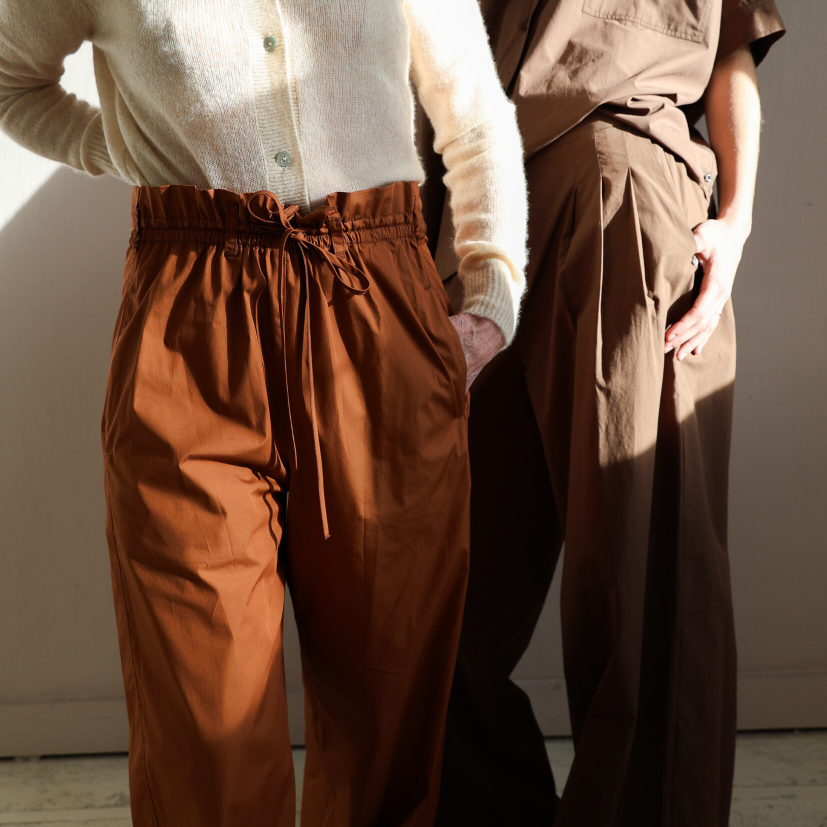 Tela Wide leg trouser  Lucio in cotton