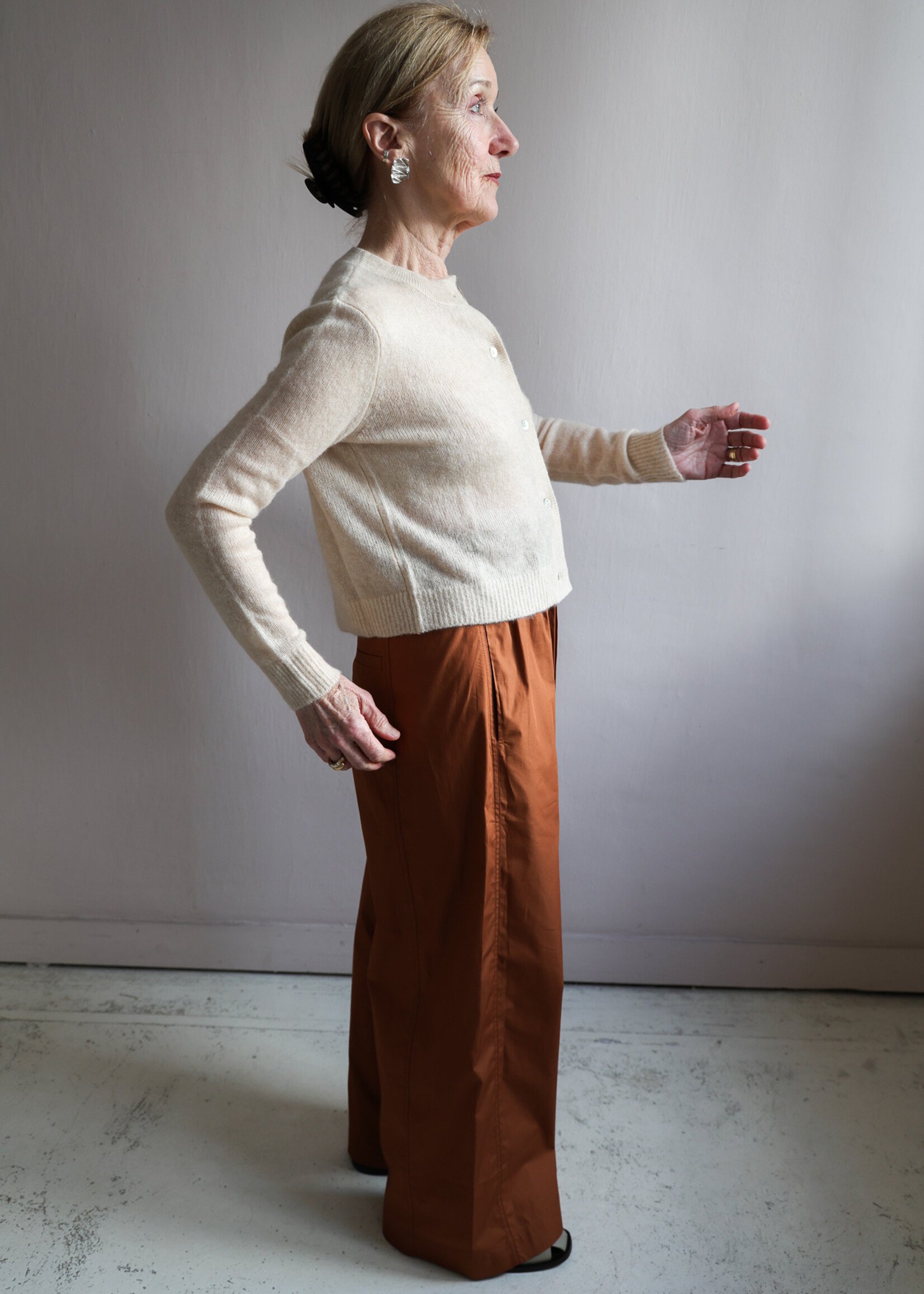 Tela Wide leg trouser in cotton