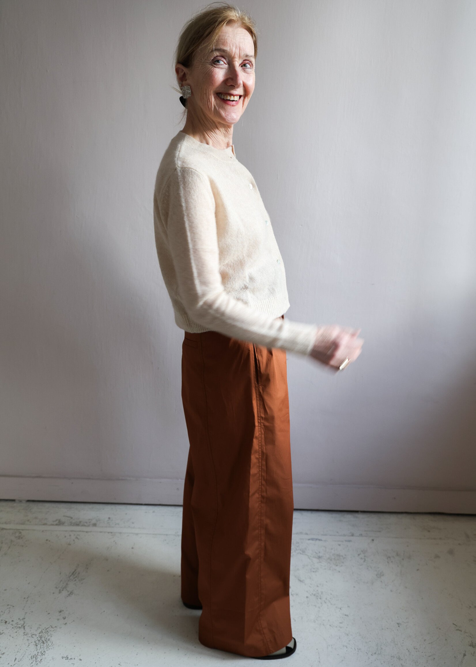Tela Wide leg trouser in cotton