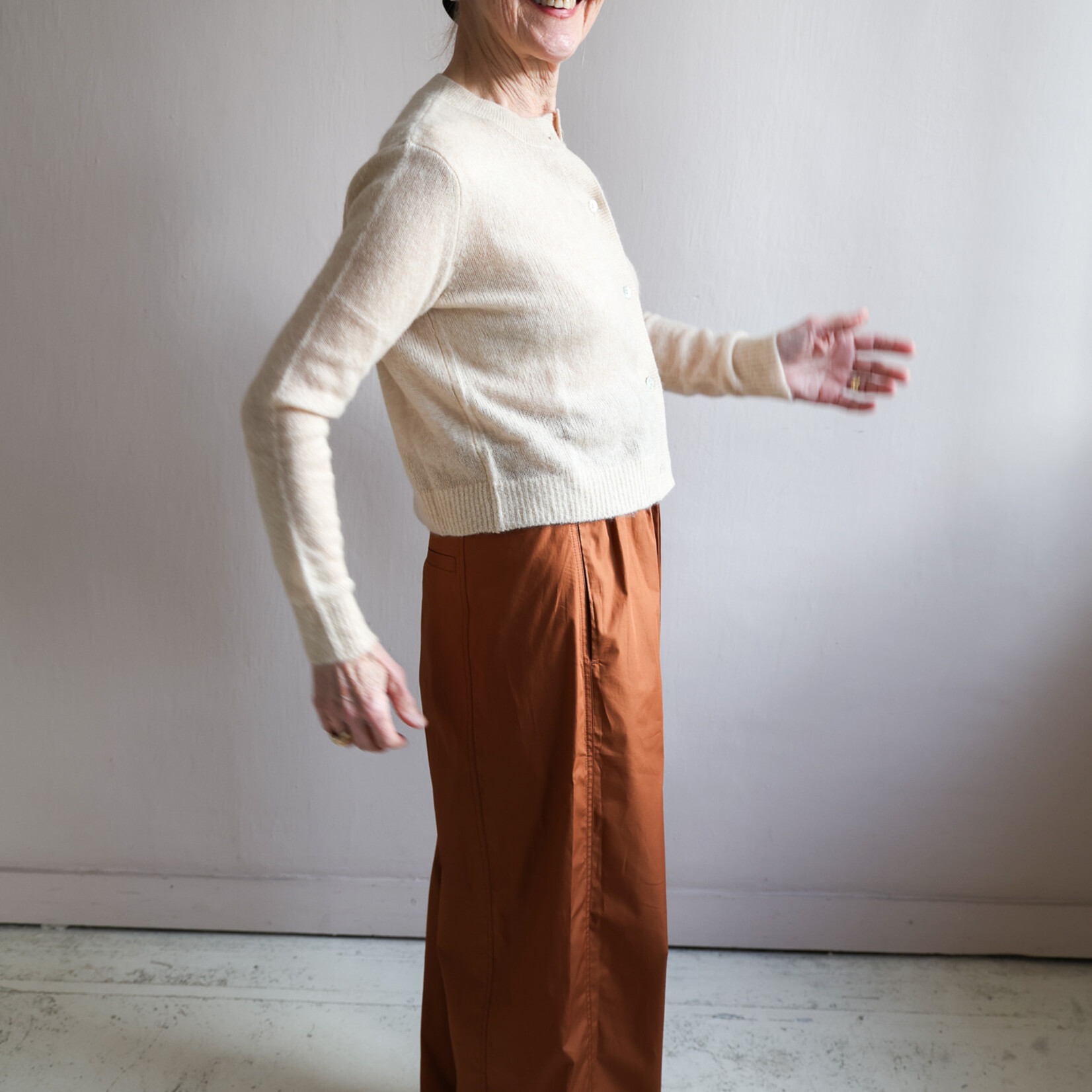 Tela Wide leg trouser  Lucio in cotton