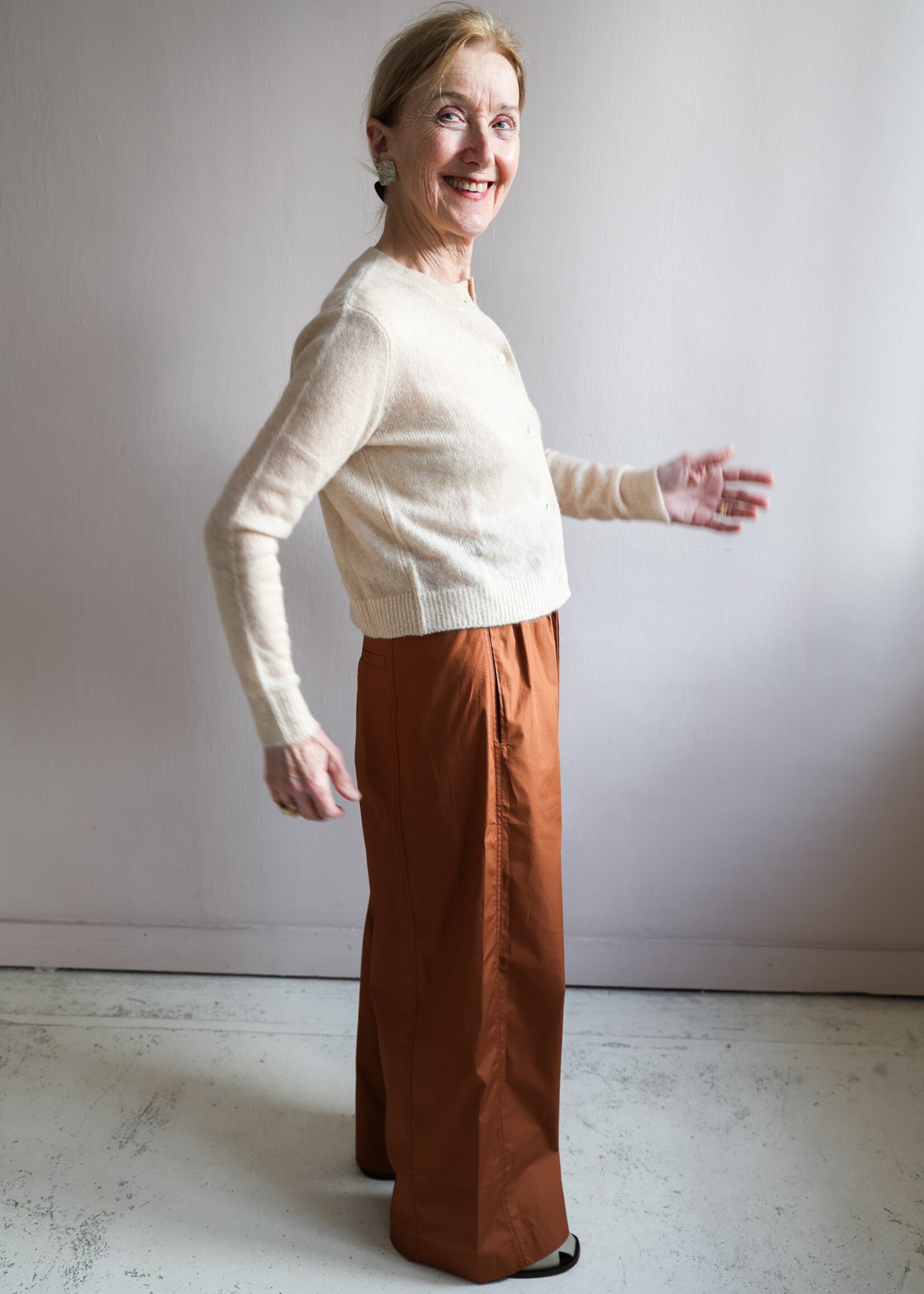 Tela Wide leg trouser in cotton