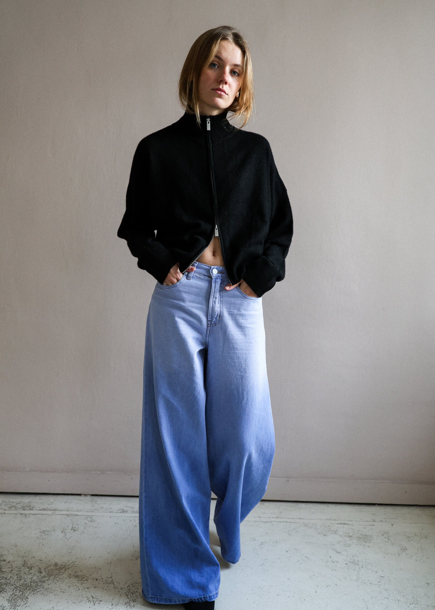 Colorush Toto zip jacket color black