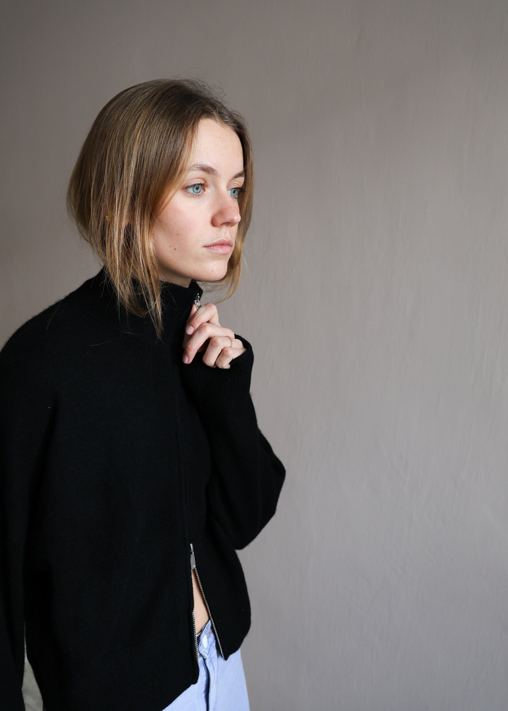 Colorush Toto zip jacket color black